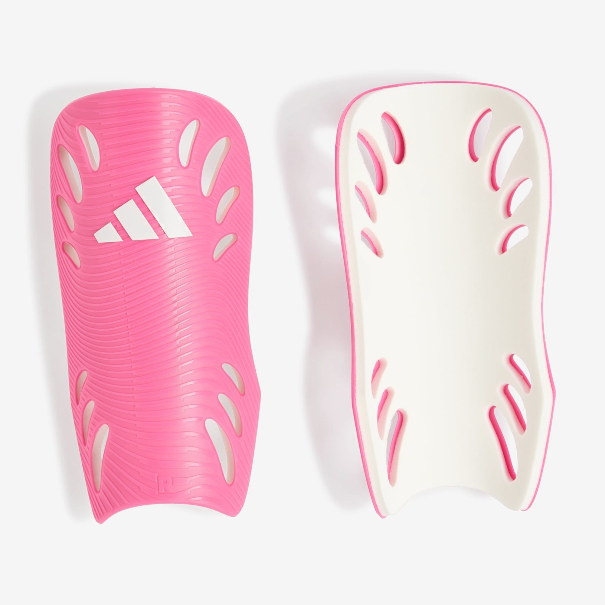 adidas Adiflex Soccer Shin Guards - Shock Pink / White