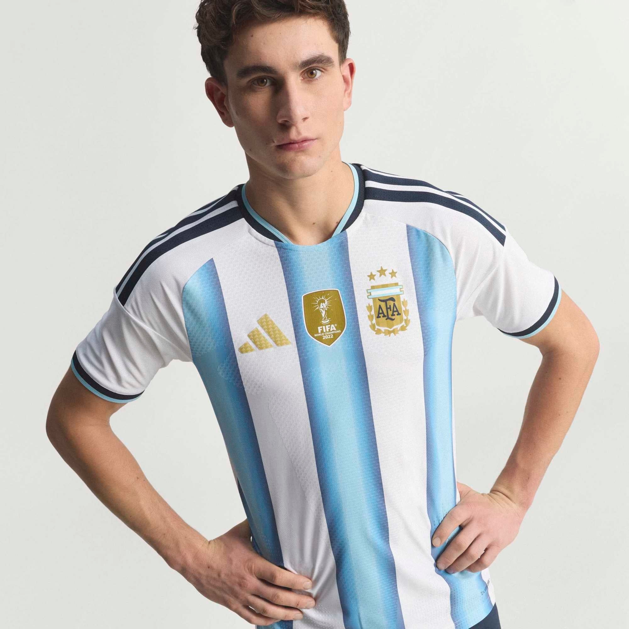 adidas Argentina 2026 Match Home Men's Soccer Authentic Jersey - White / Icey Blue / Light Blue