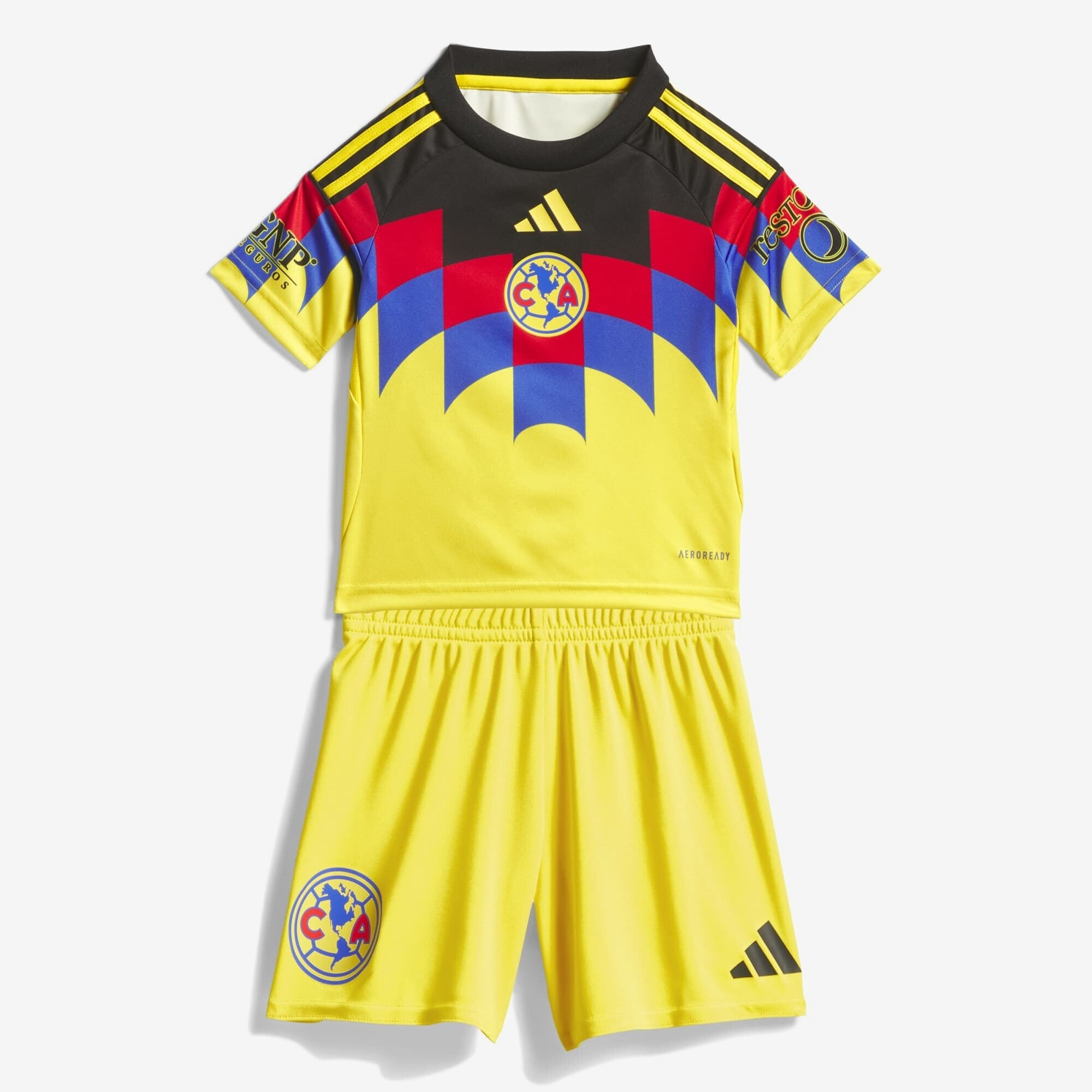 adidas Club América 2025/26 Home Mini Little/Big Kids' AEROREADY Soccer Kit - Yellow