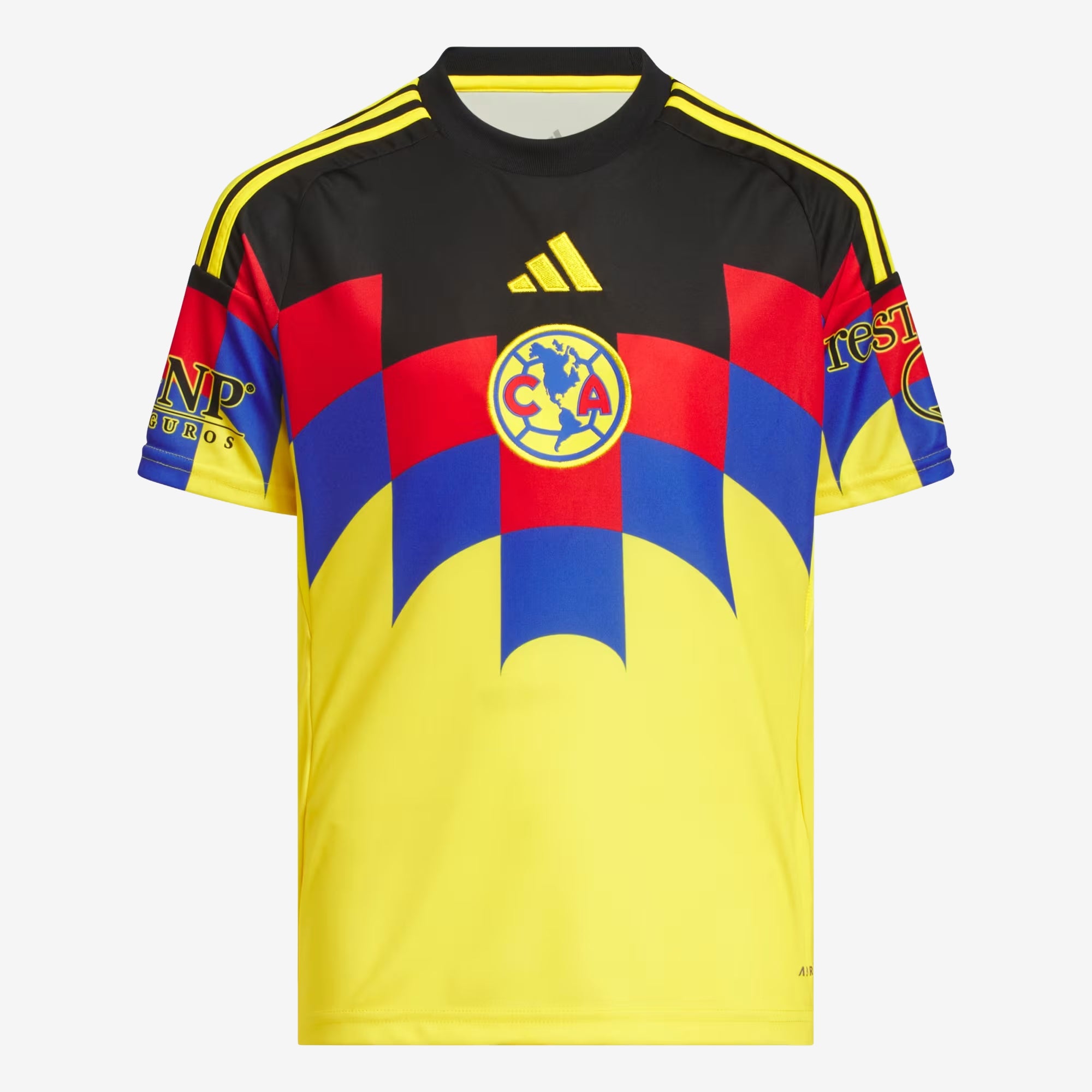 adidas Club América 2025/26 Stadium Home Kids' Soccer Jersey - Yellow