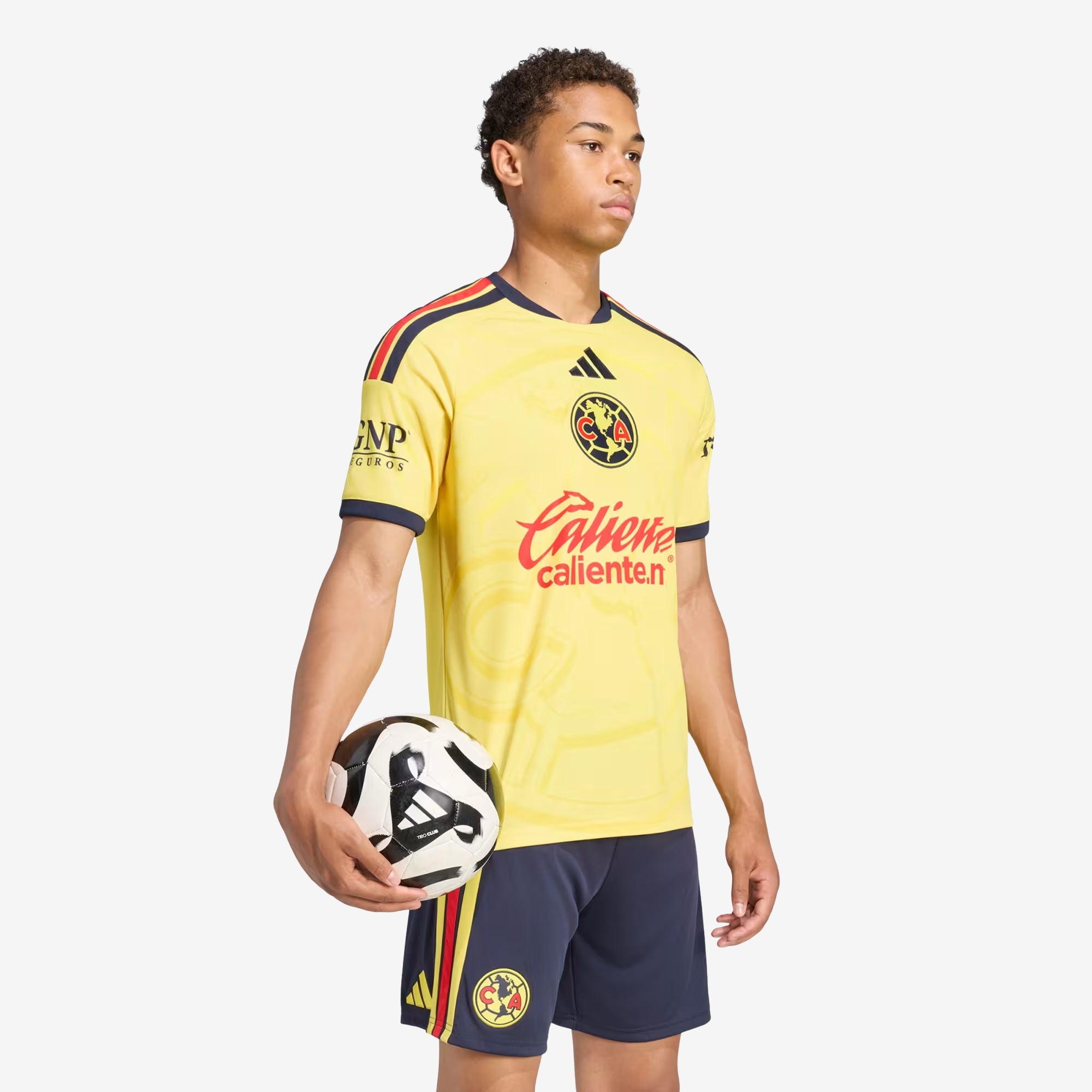 adidas Club America 2026/27 Stadium Home Men's Soccer Jersey - Impact Yellow / Legend Ink