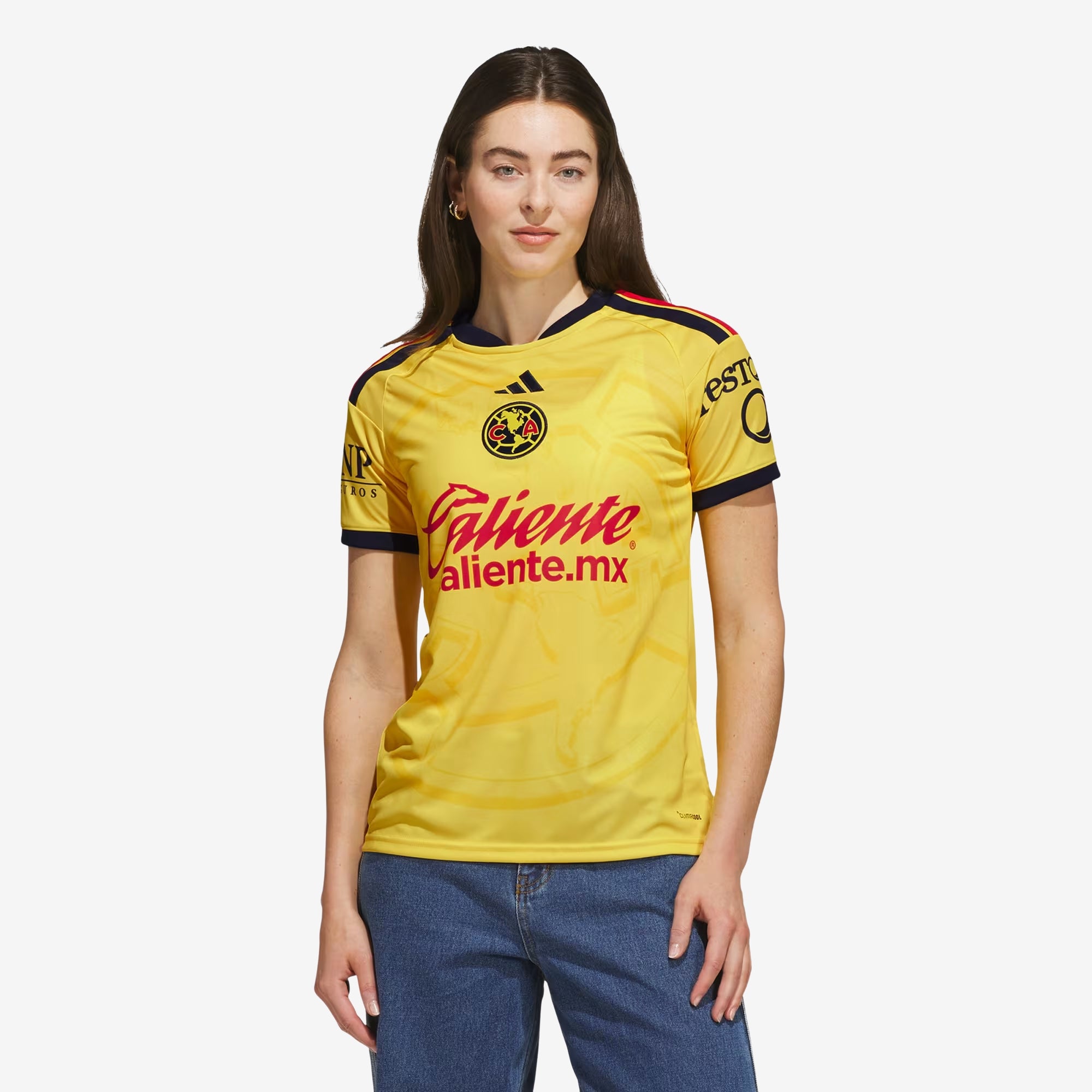 adidas Club America 2026/27 Stadium Home Women's Soccer Jersey - Impact Yellow / Legend Ink