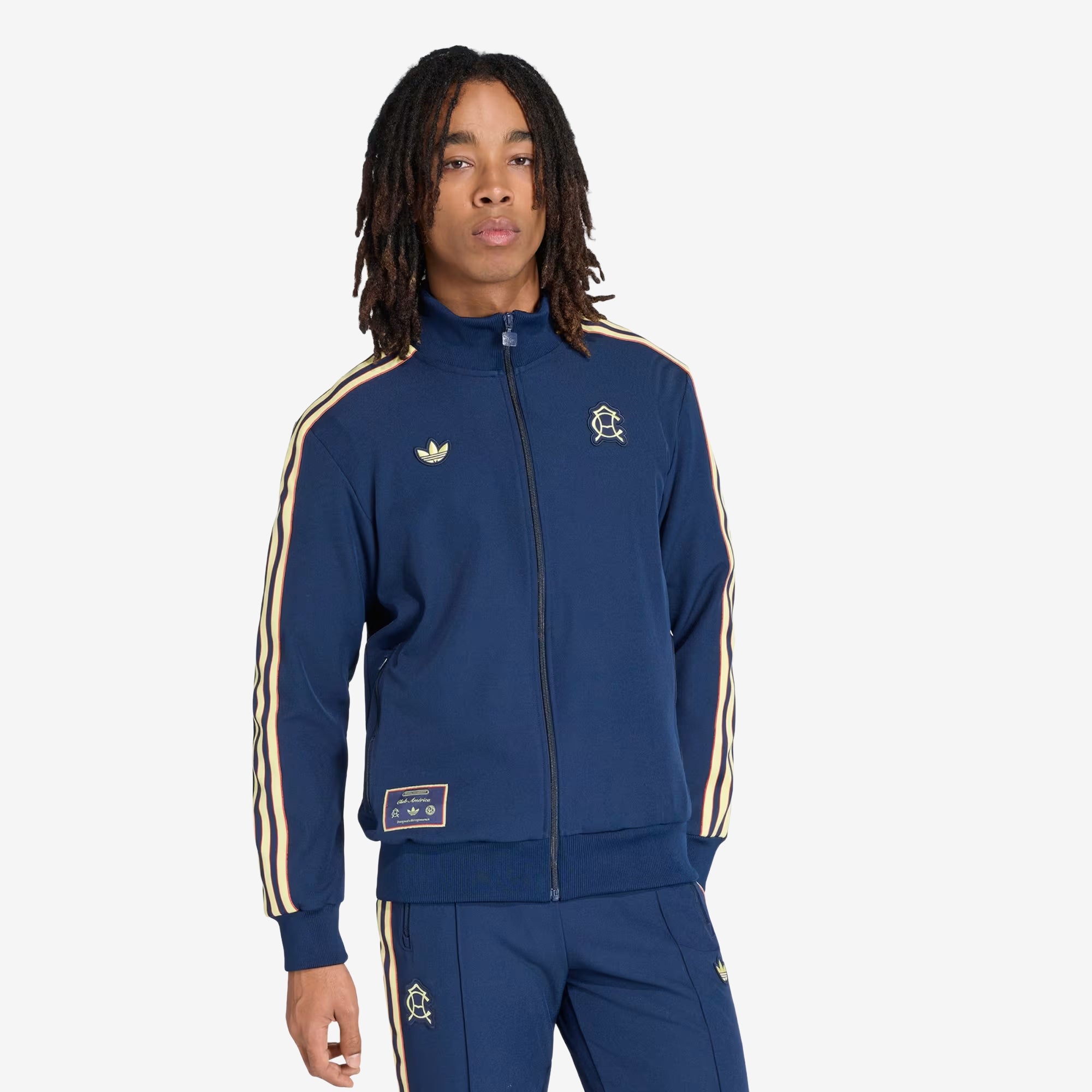 ジャケット・アウター America adidas Club América Icon Top Men's Full-Zip Soccer Track Jacket (Blue)