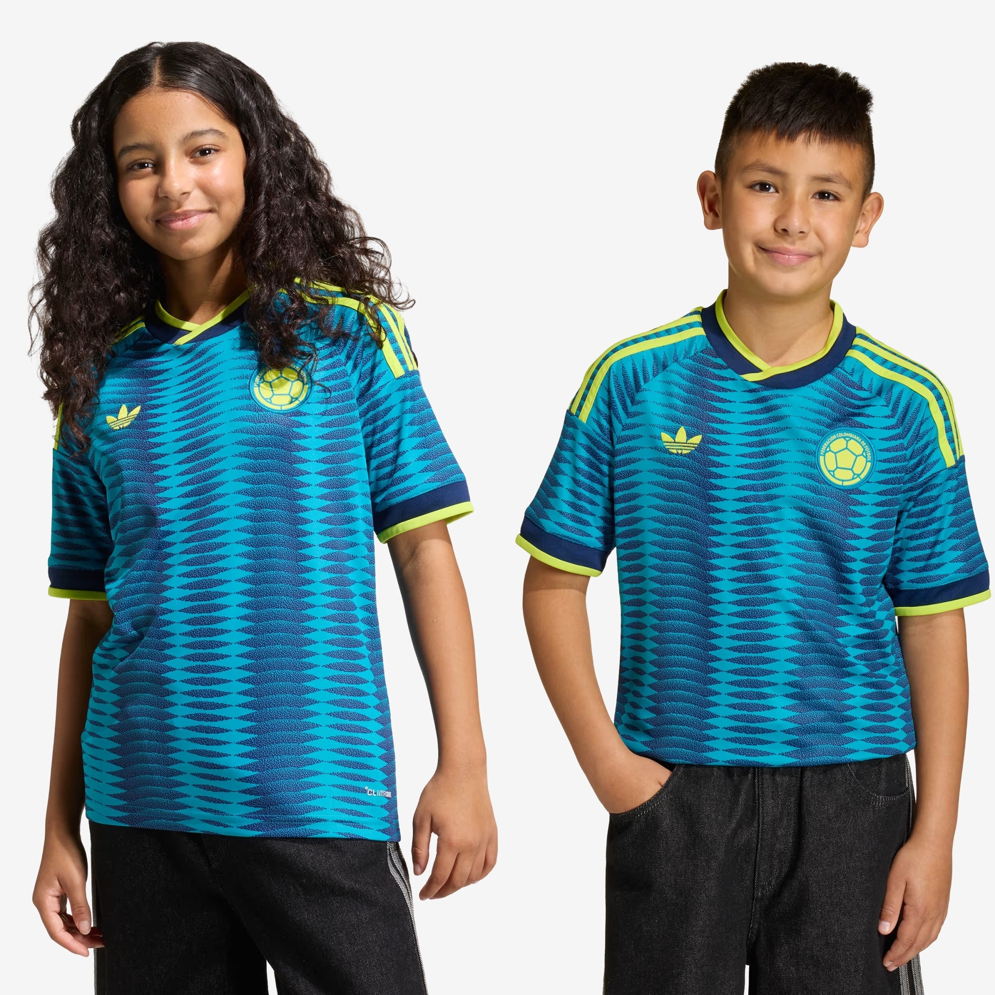 adidas Colombia 2026 Stadium Away Big Kids' Soccer Jersey (Blue)