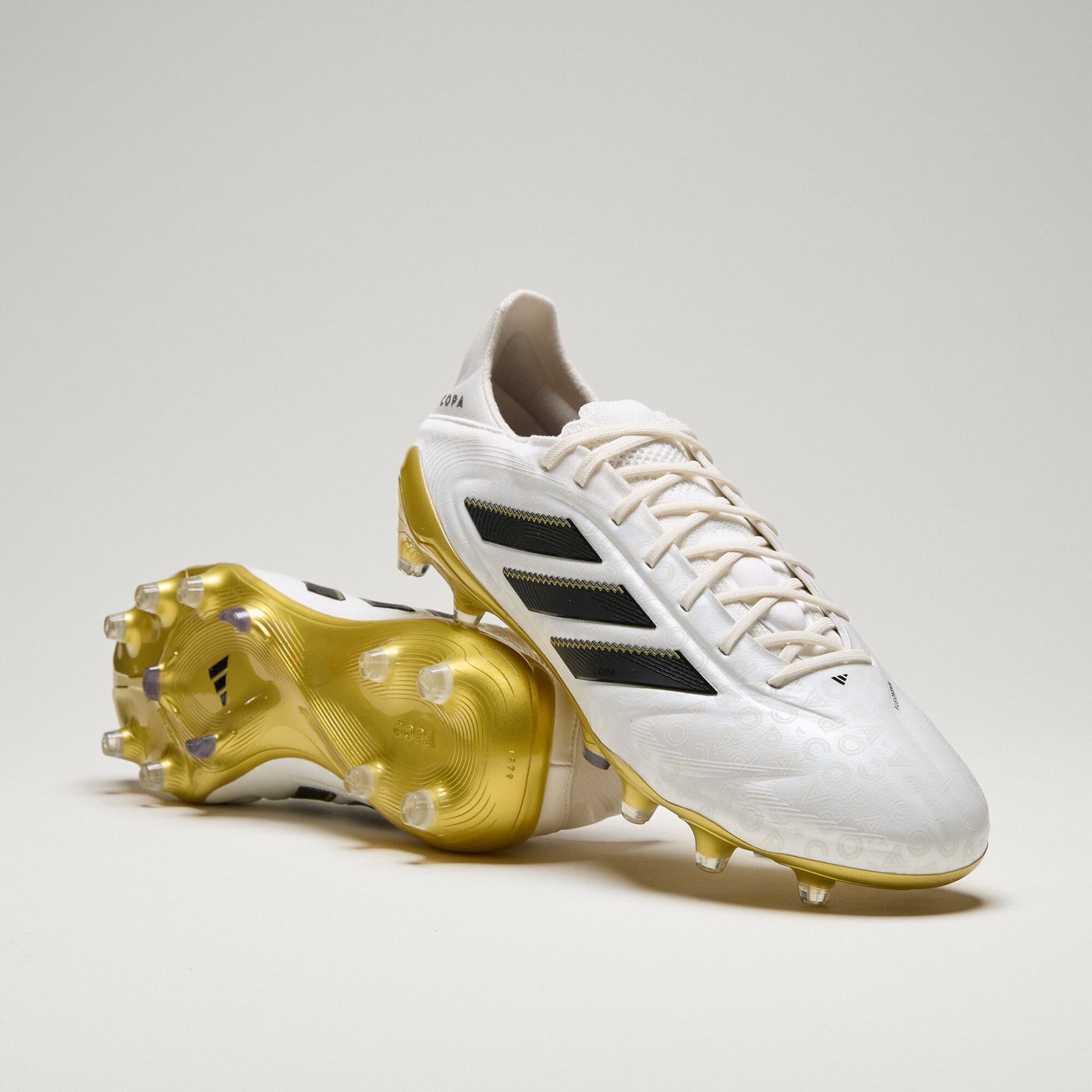 adidas Copa Pure 3 Elite FG/MG Low-Top Soccer Cleats - Zero Metallic / Core Black / Gold Metallic
