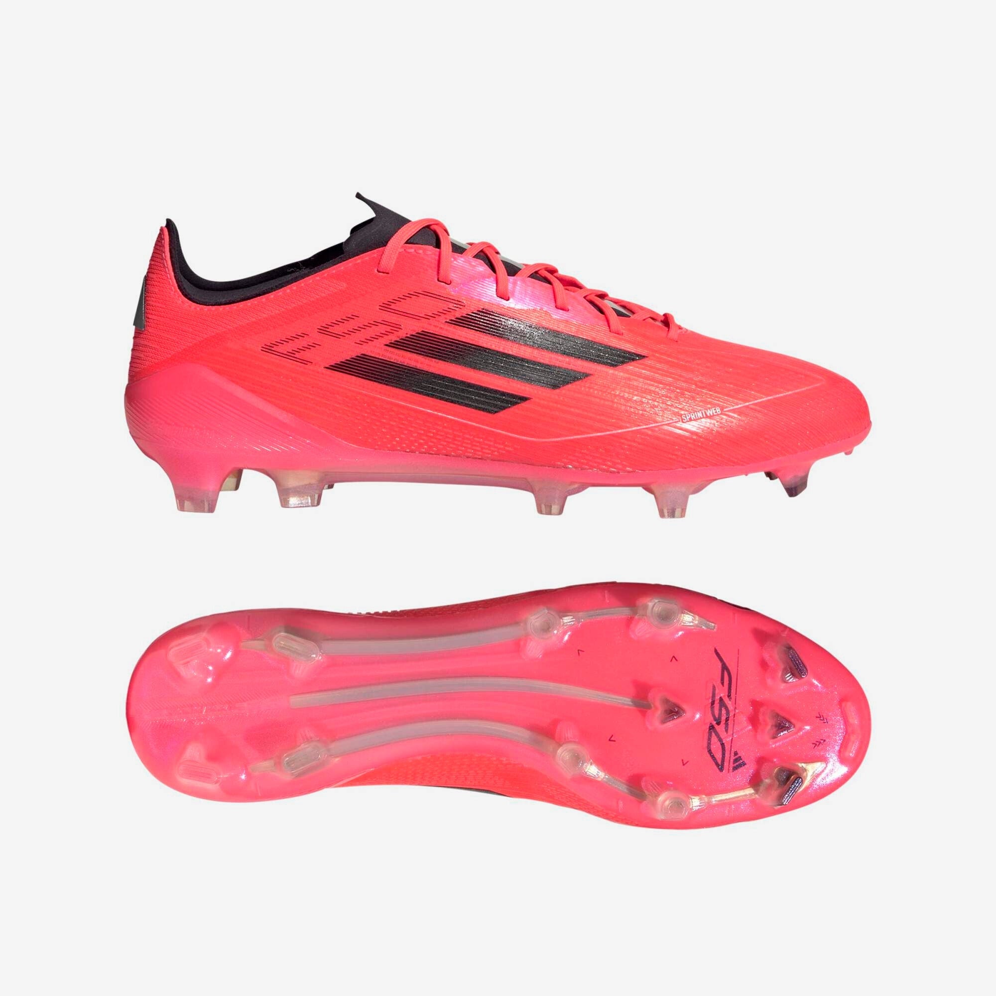 adidas F50 Elite Firm-Ground Low-Top Soccer Cleats - Turbo / Aurora Black / Platinum Metallic