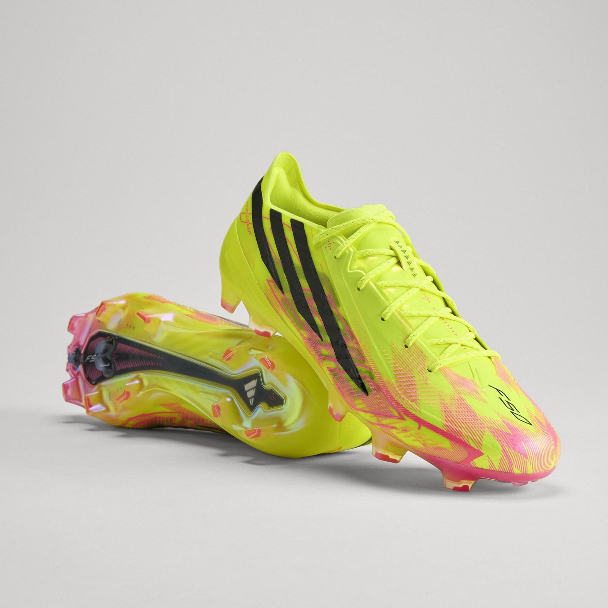 adidas F50 Hyperfast Elite Firm-Ground Low-Top Soccer Cleats (Yellow)