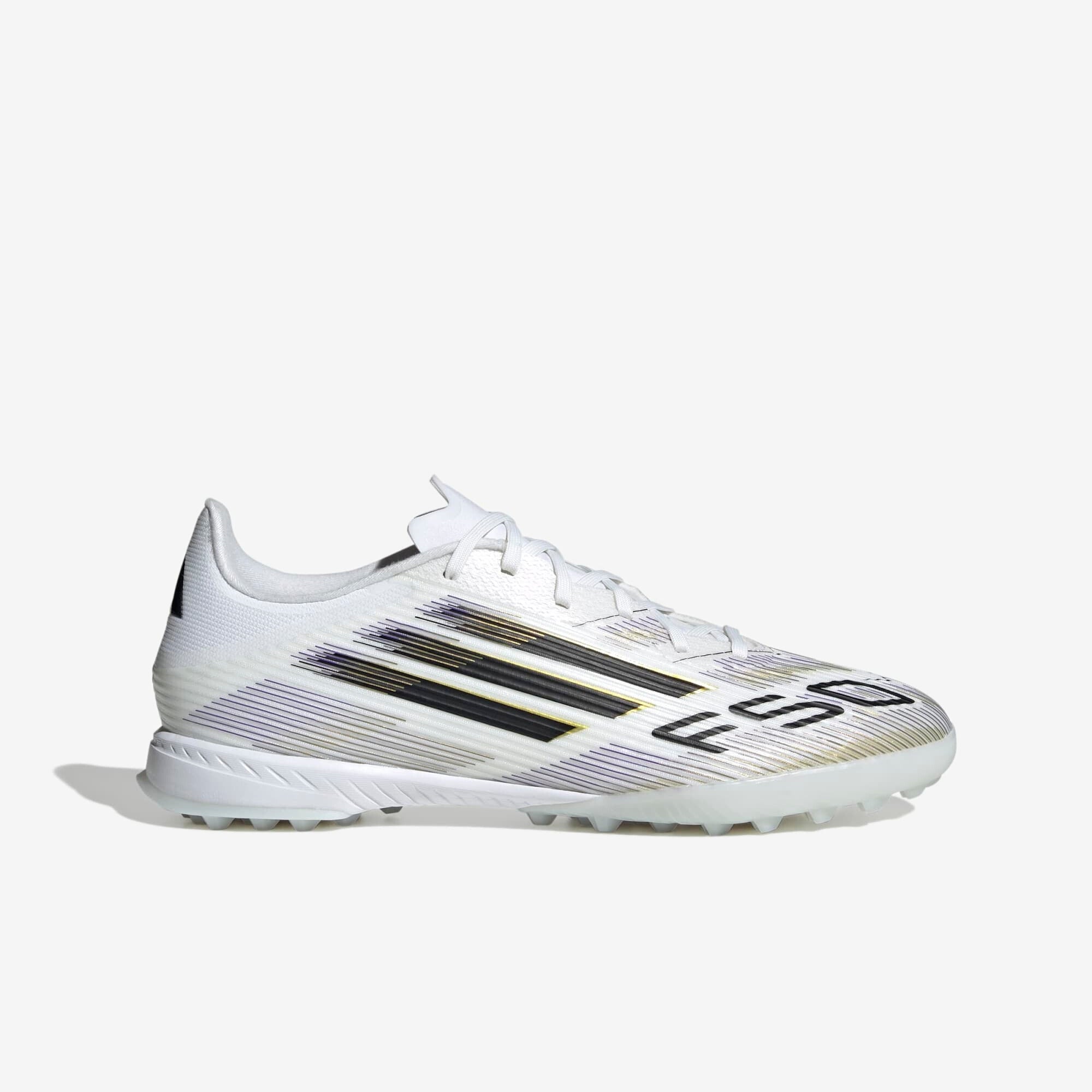 adidas F50 League Turf Low-Top Soccer Shoes - Ftwr White / Core Black / Gold Met.