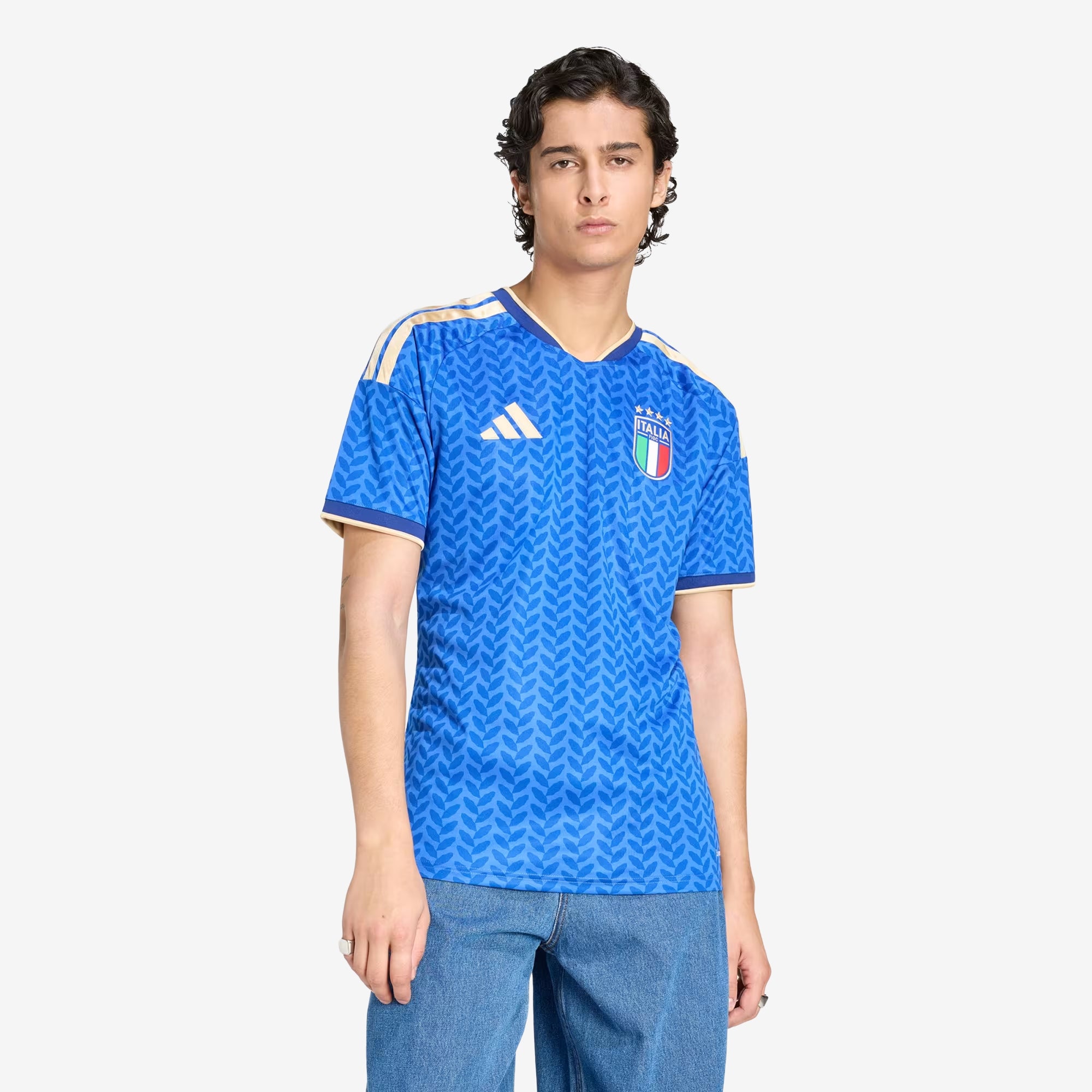adidas Italy 2026 Stadium Home Men's Soccer Jersey - Bold Blue