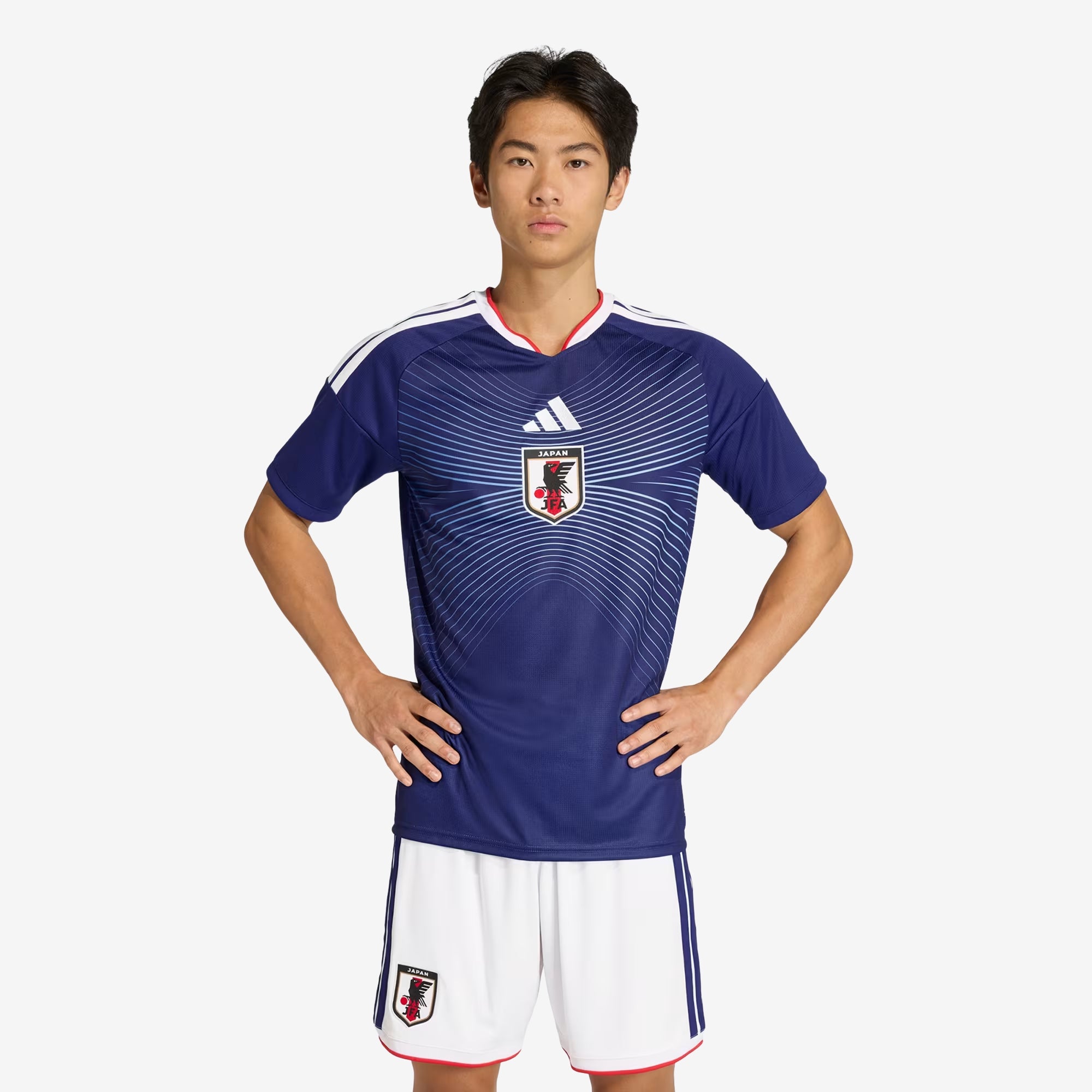 adidas Japan 2026 Stadium Home Men's Soccer Jersey - Japan Blue / Ash Blue
