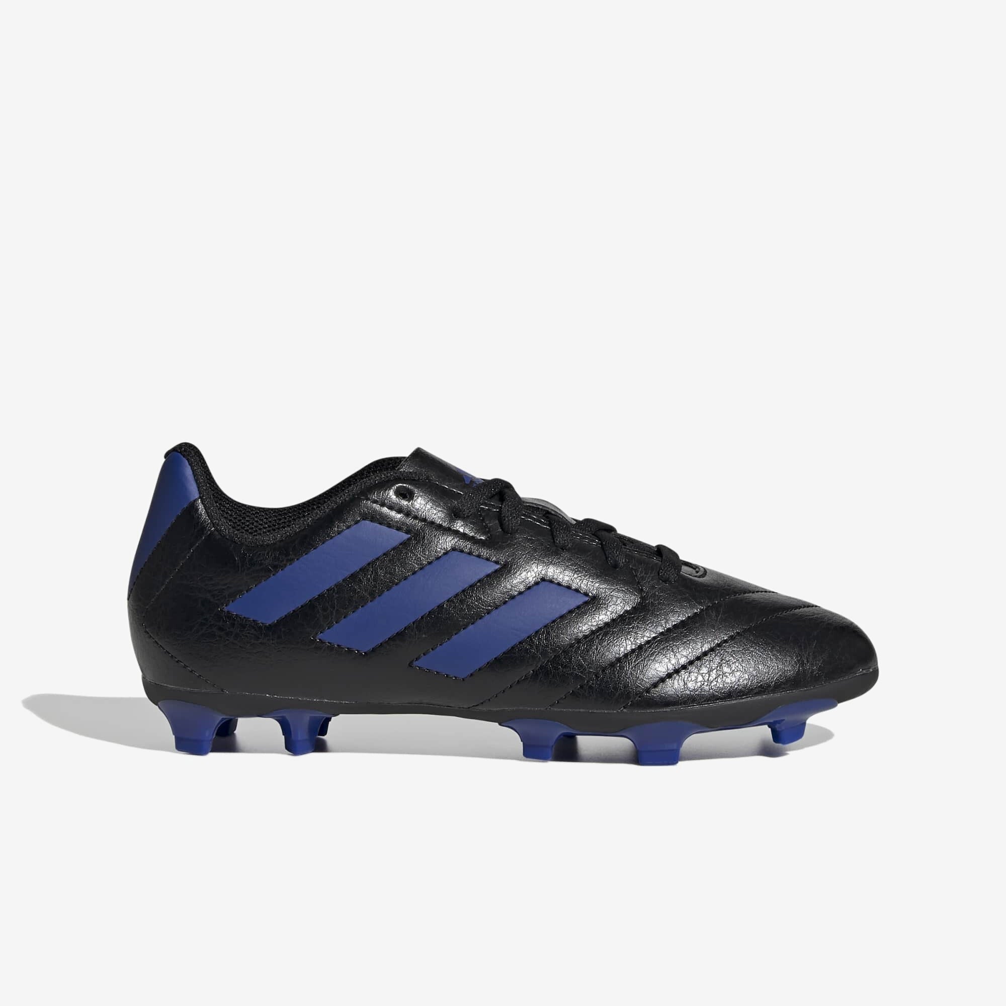 adidas Jr. Goletto VII Little/Big Kids' Firm-Ground Low-Top Soccer Cleats - Core Black / Team Royal Blue / Team Royal Blue