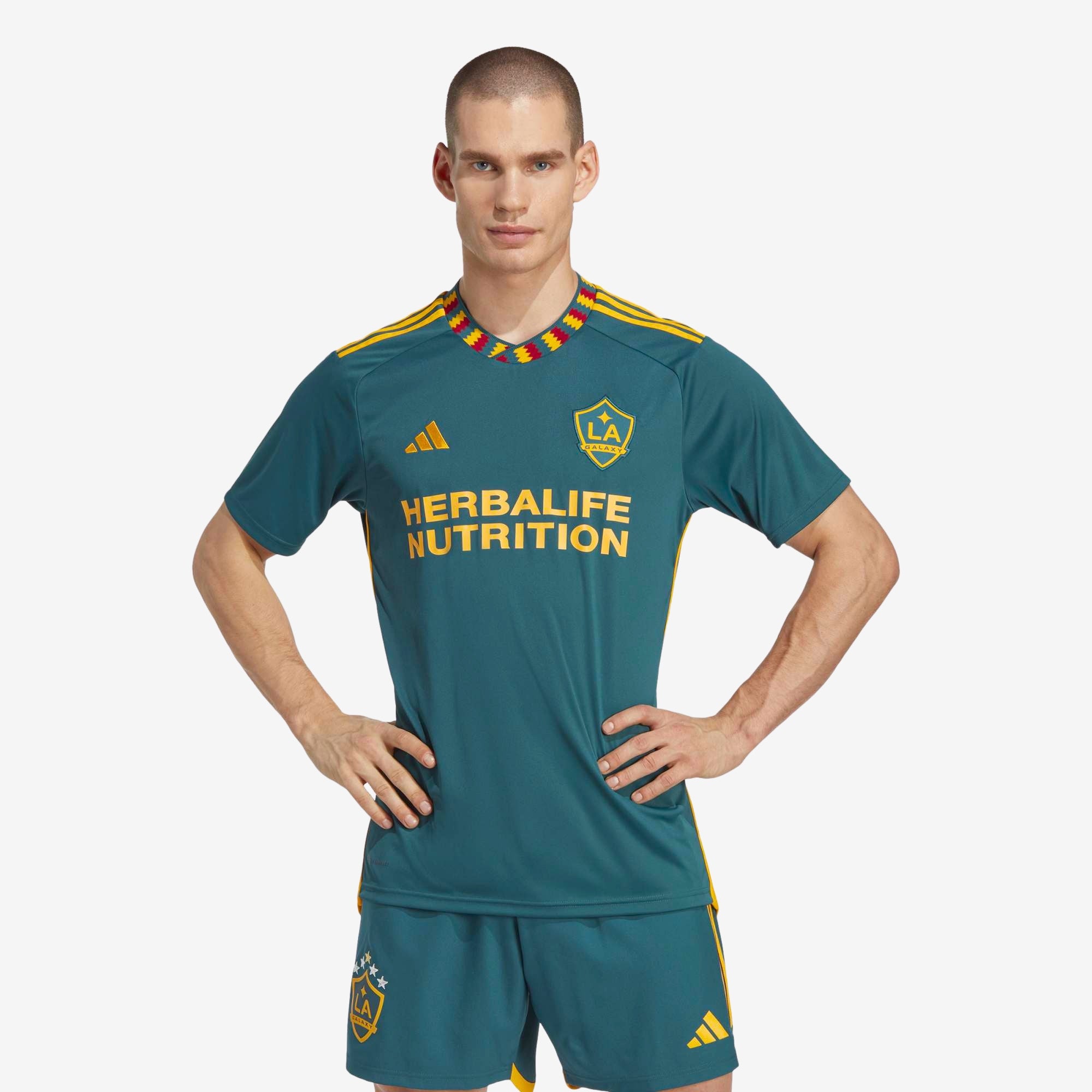 adidas LA Galaxy 2023/24 Stadium Away Men's Soccer Jersey (Green)