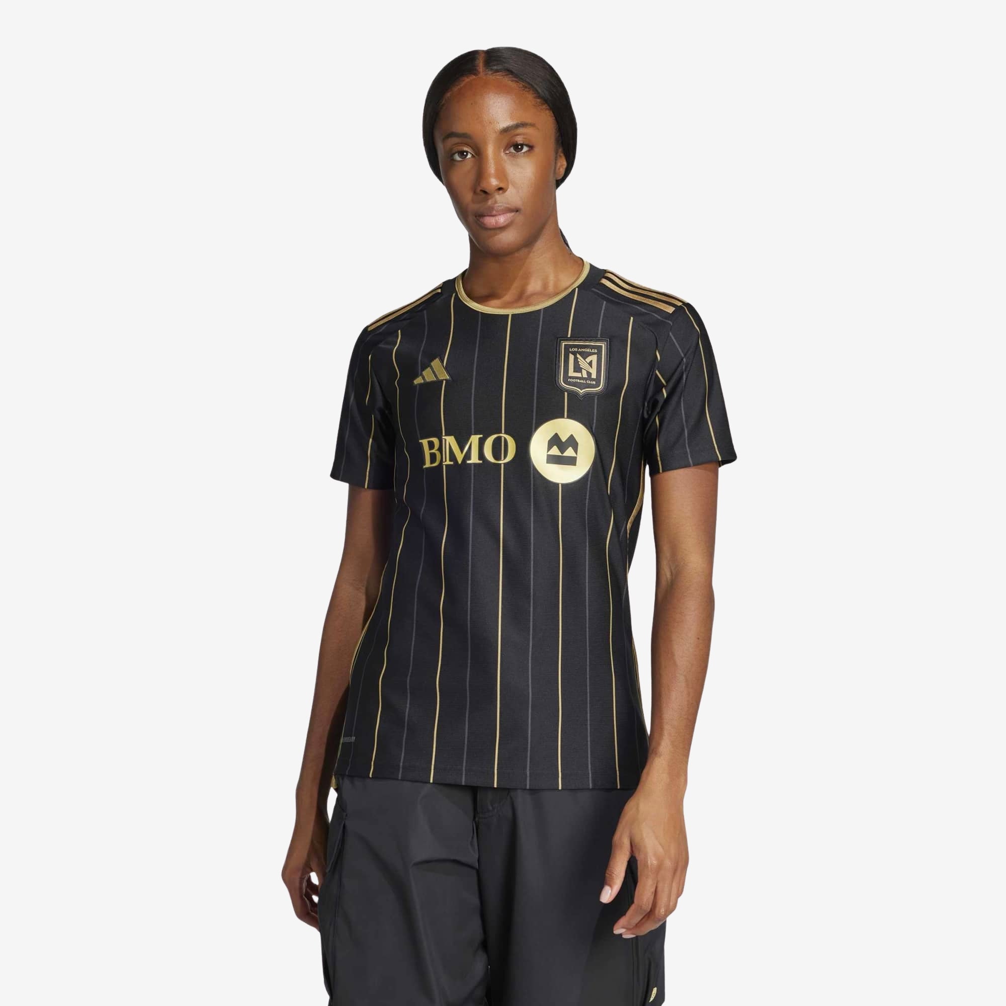 adidas Los Angeles FC 2024/25 Stadium Home Women's AEROREADY Soccer Replica Jersey - Black