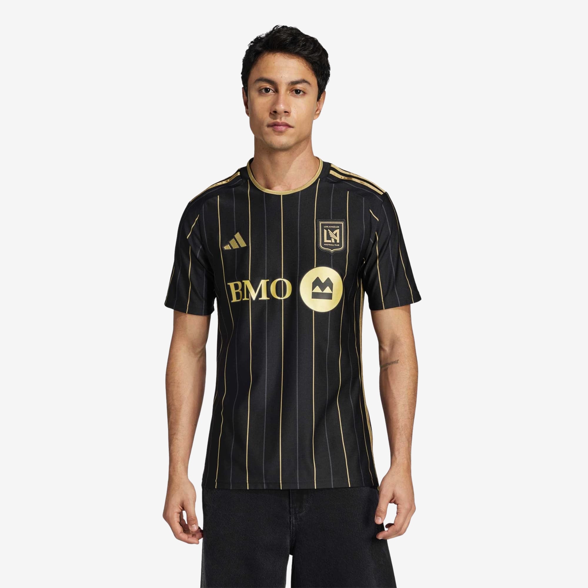 adidas Los Angeles Football Club 2024/25 Stadium Home Men's AEROREADY Soccer Replica Jersey - Black