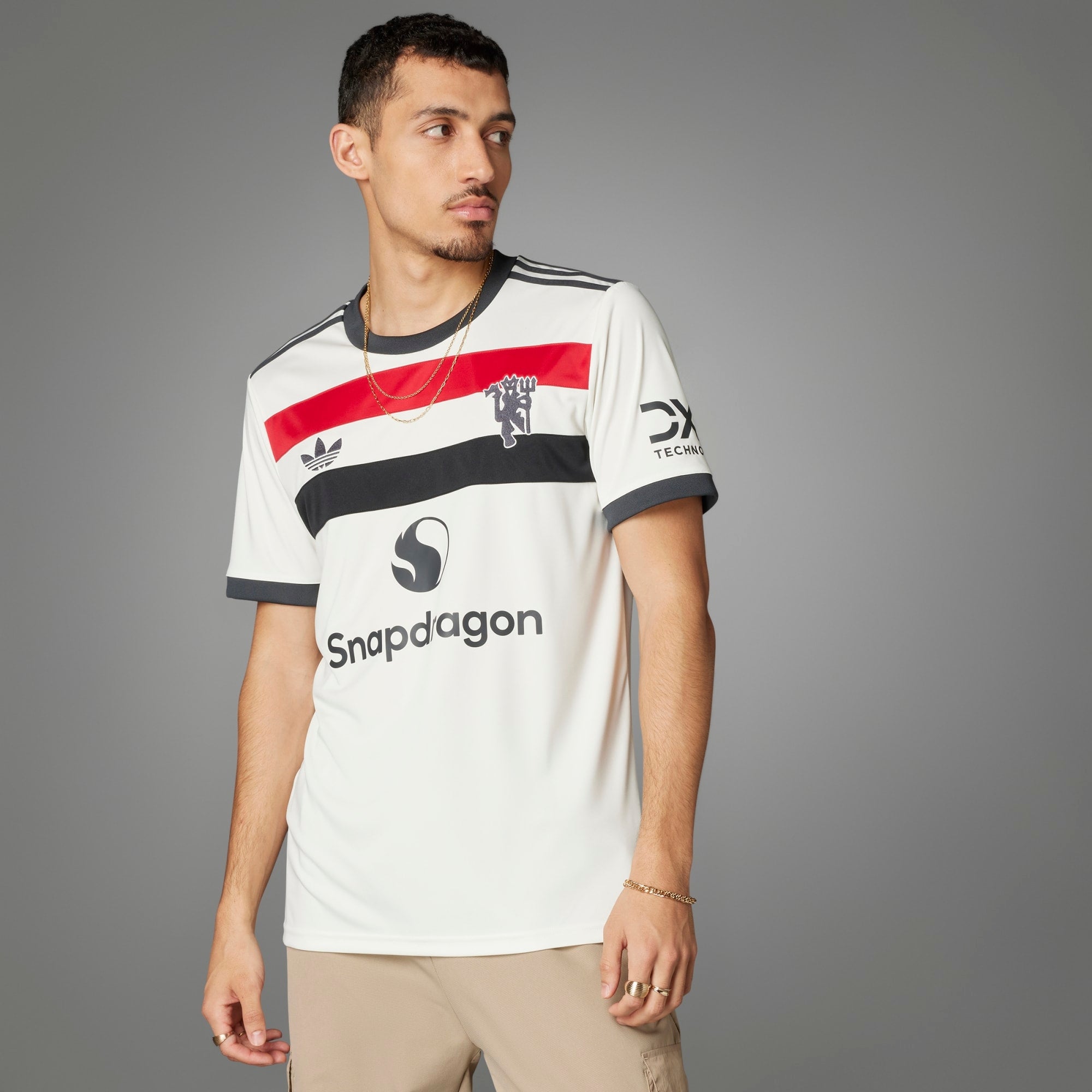 adidas Manchester United 2024/25 Stadium Third Men's Soccer Jersey - Off White
