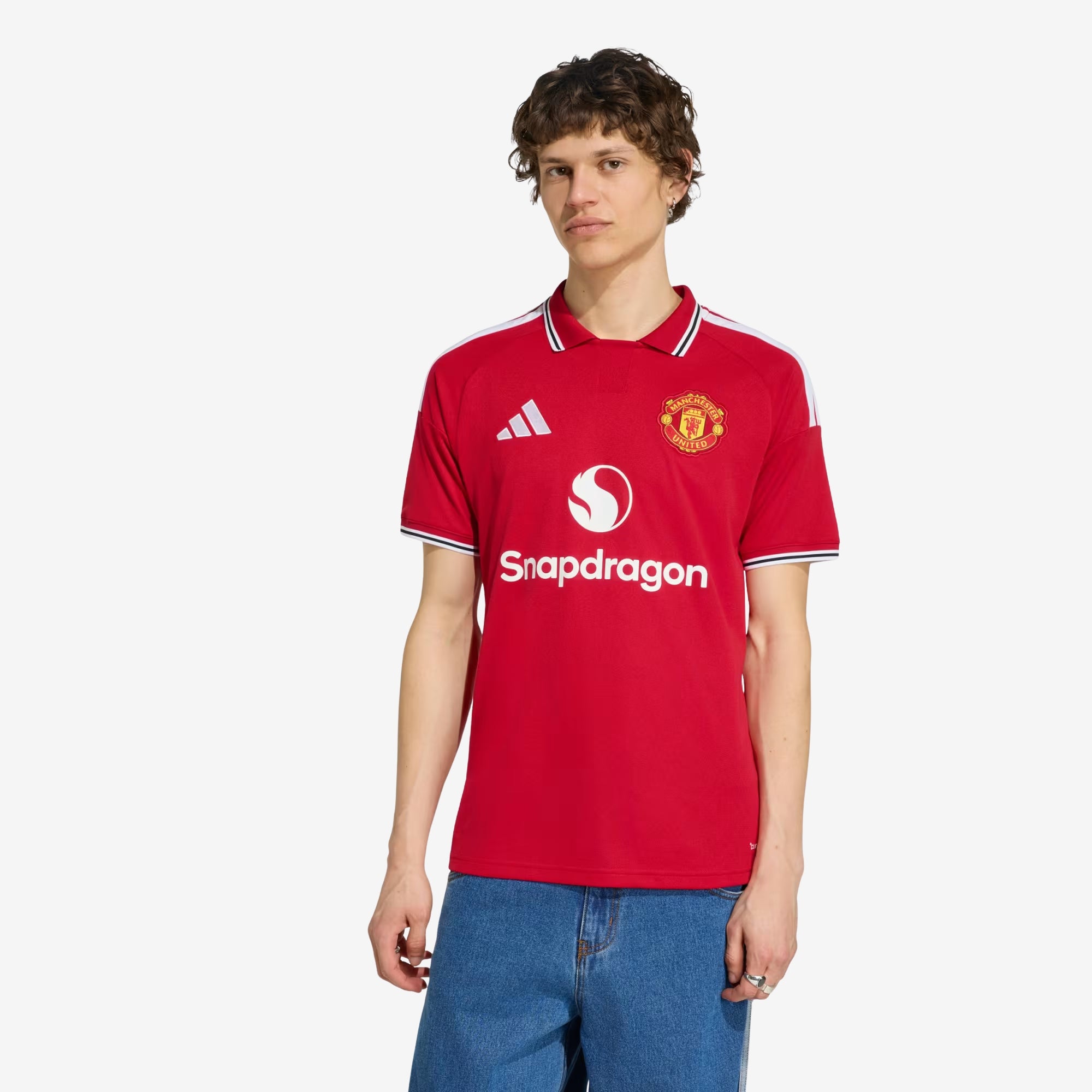 adidas Manchester United 2026/27 Stadium Home Men's Soccer Jersey - Mufc Red