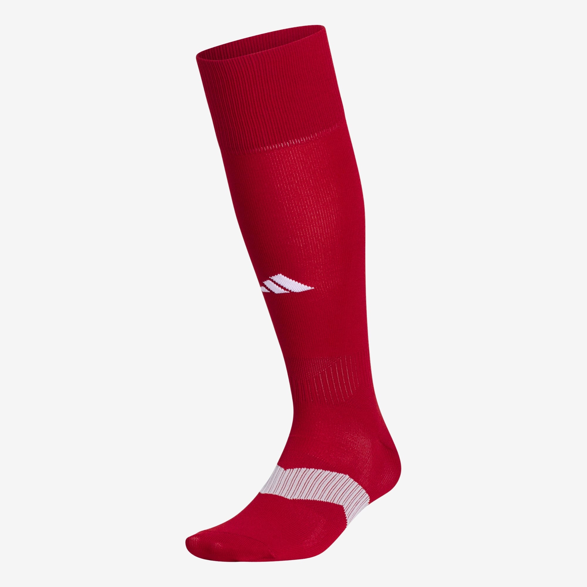 adidas Metro 6 Over-the-Calf Socks - Power Red / Clear Grey / White