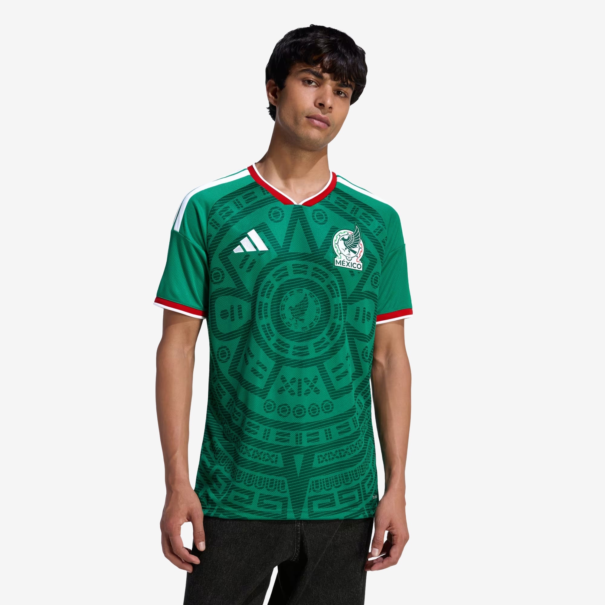 adidas Mexico 2026 Stadium Home Men's Soccer Jersey - Bold Green