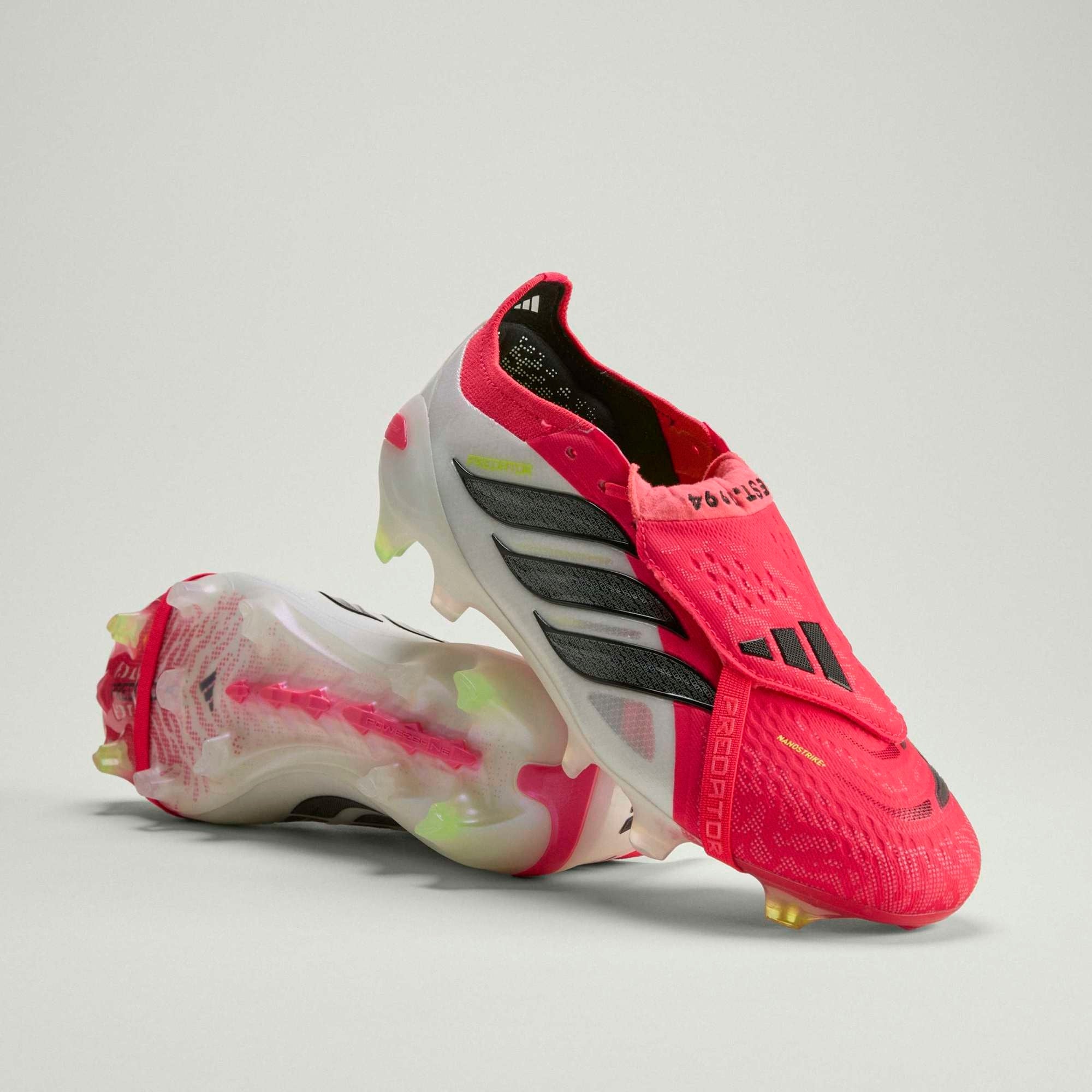 adidas Predator Elite Fold-Over Tongue Firm-Ground Low-Top Soccer Cleats - Lucid Red / Core Black / Cloud White