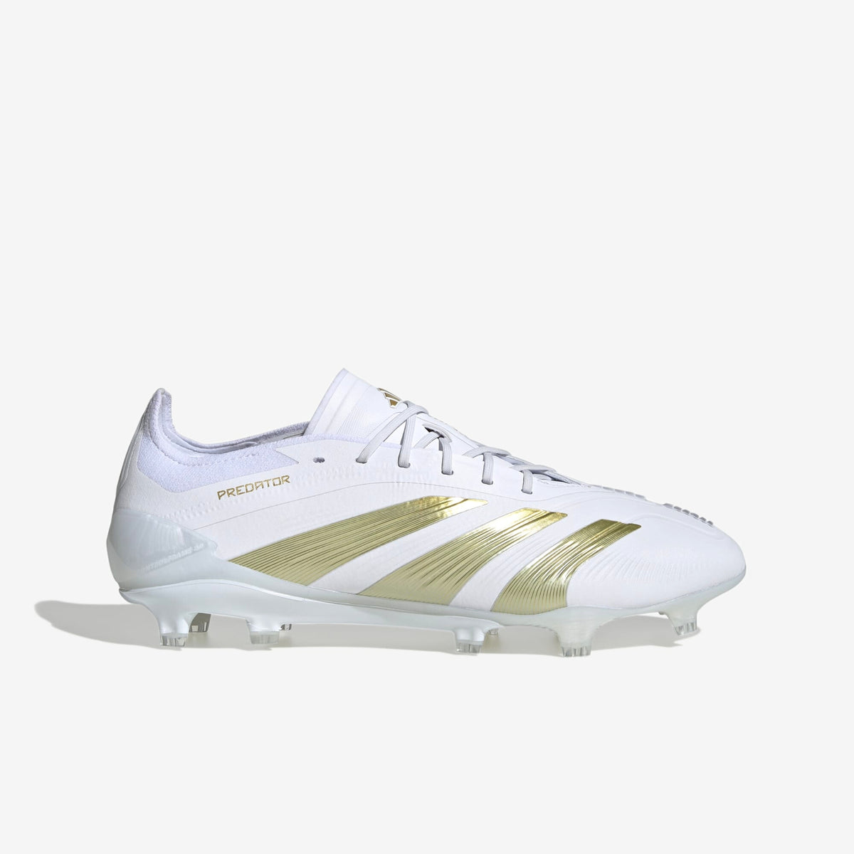 adidas Predator Elite Firm-Ground Low-Top Soccer Cleats - White