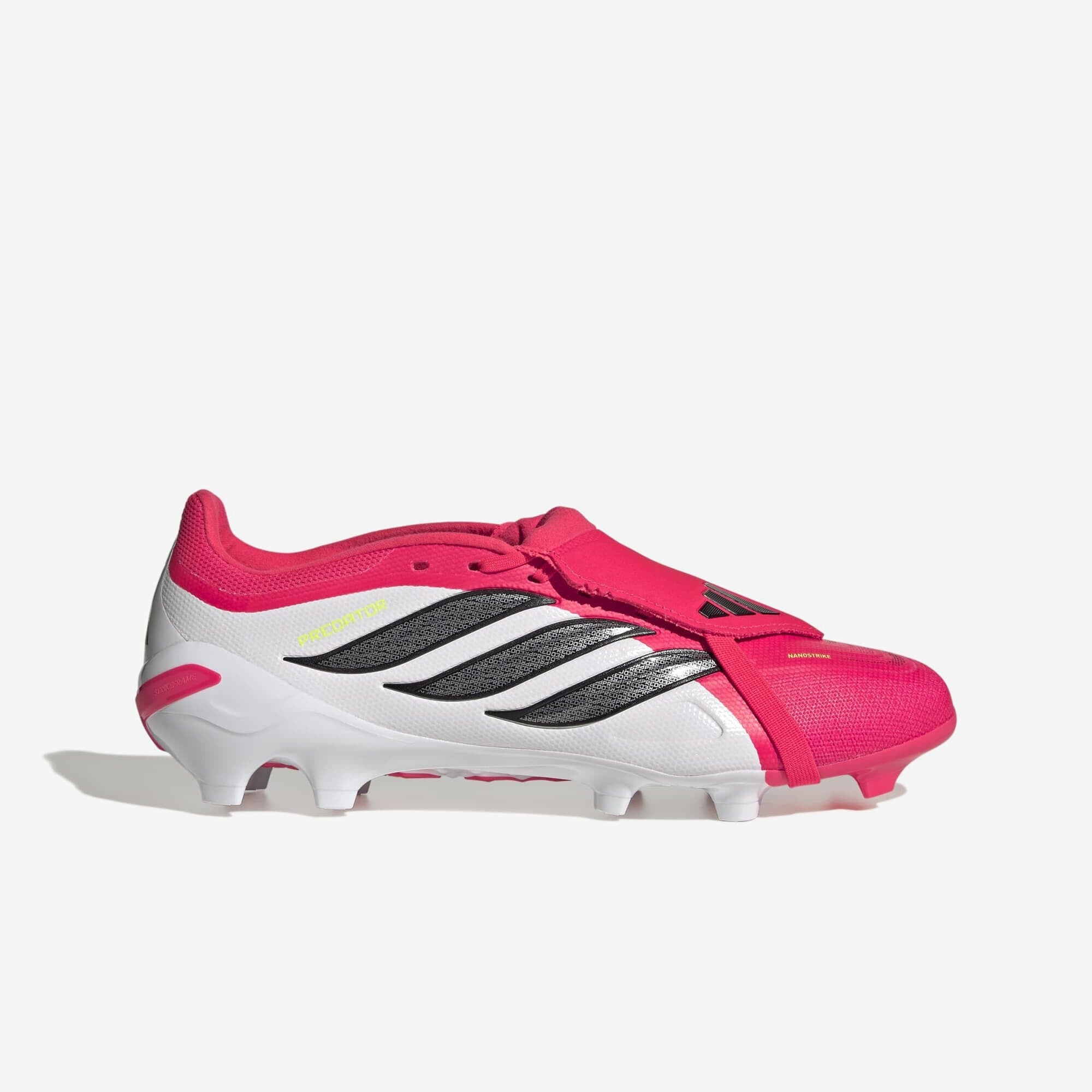adidas Predator League Fold-Over Tongue Firm/Multi-Ground Low-Top Soccer Cleats - Lucid Red / Core Black / Cloud White
