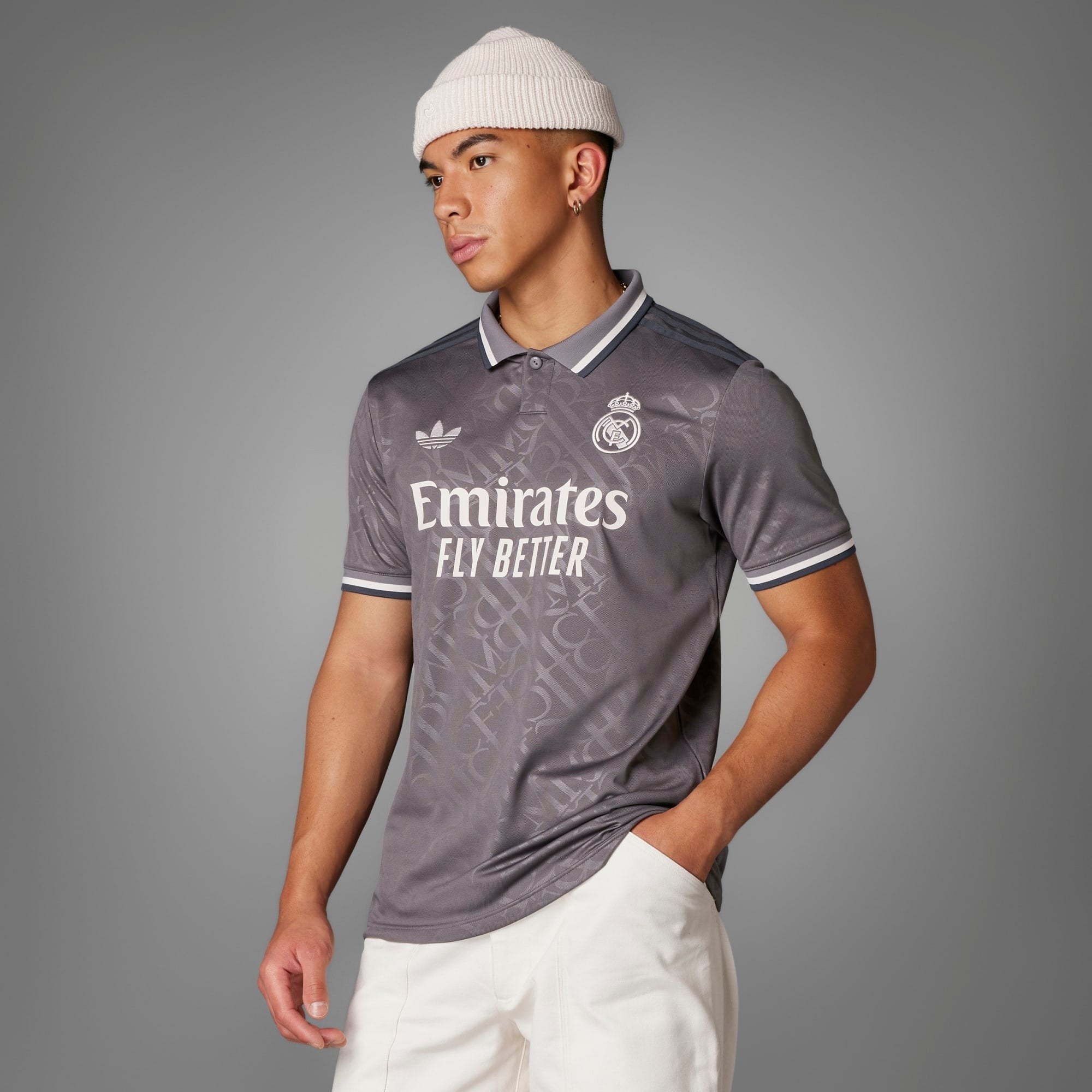 adidas Real Madrid 2024/25 Stadium Third Men's AEROREADY Soccer Replica Jersey - Charcoal