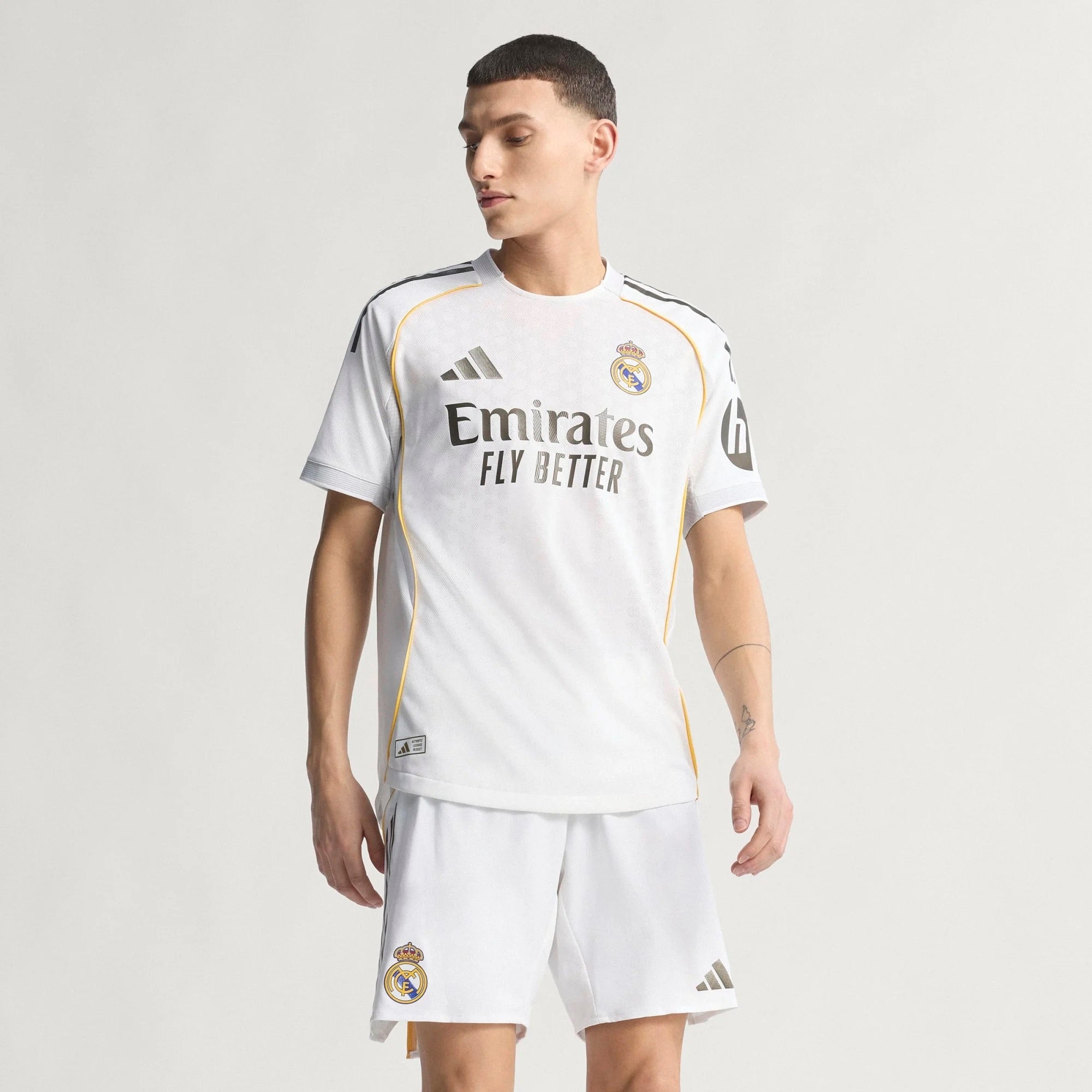 adidas Real Madrid 2025/26 Match Home Men's Soccer Authentic Jersey - White