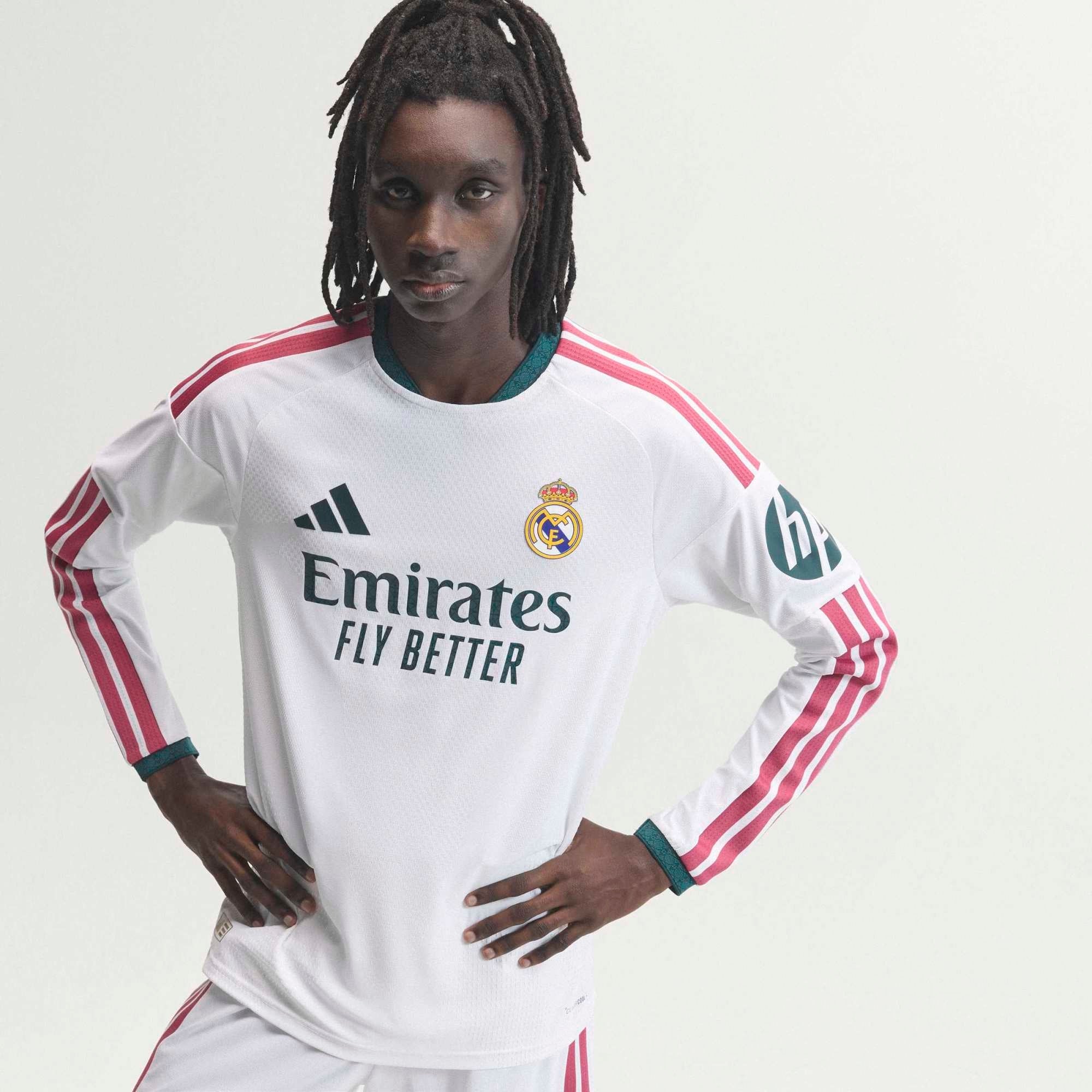 adidas Real Madrid 2026/27 Match Home Men's Soccer Authentic Long-Sleeve Jersey - White
