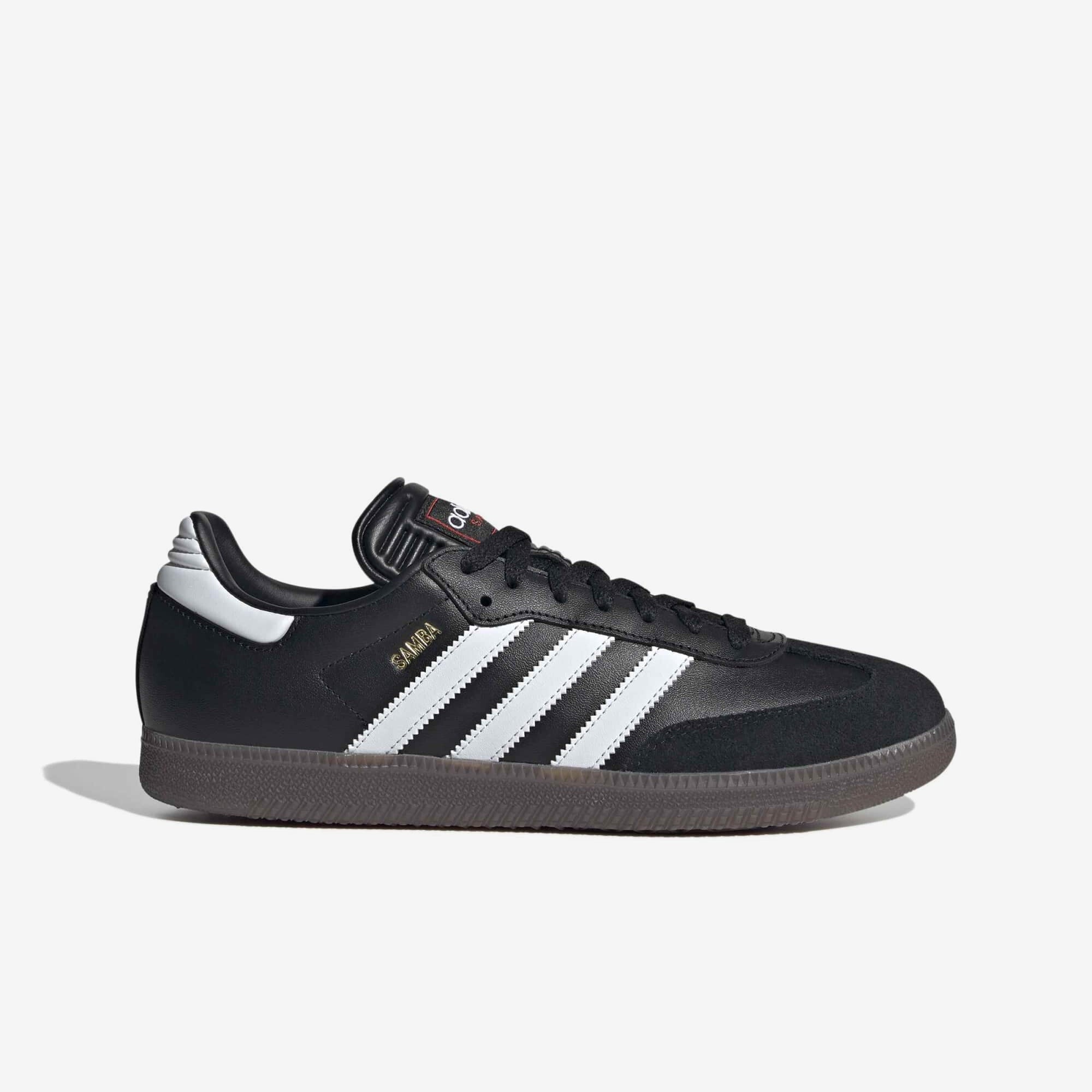 adidas Samba Indoor Low-Top Soccer Shoes - Core Black / Cloud White / Vivid Red