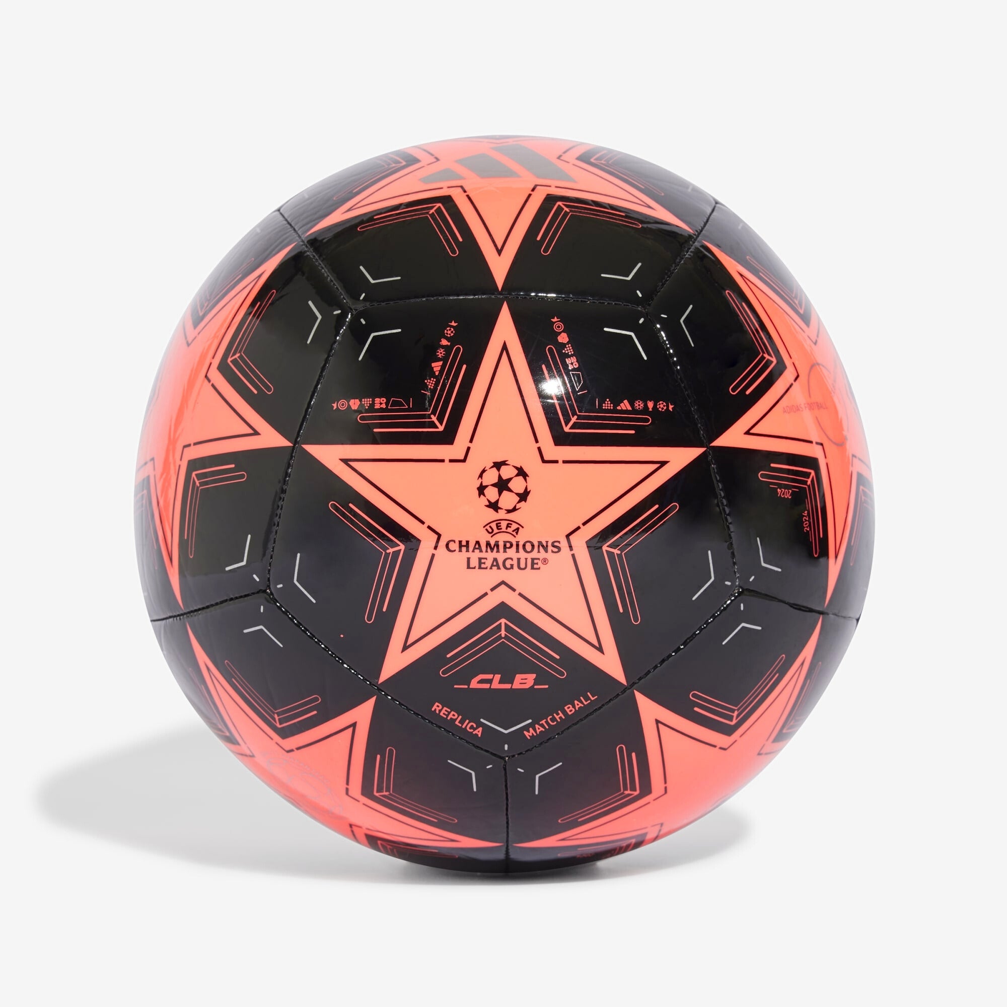 【匿名配送】UCL　チャンピオンズリーグ　コート　赤　黒　アディダス adidas UCL Club 24/25 League Phase Soccer Ball (Red)