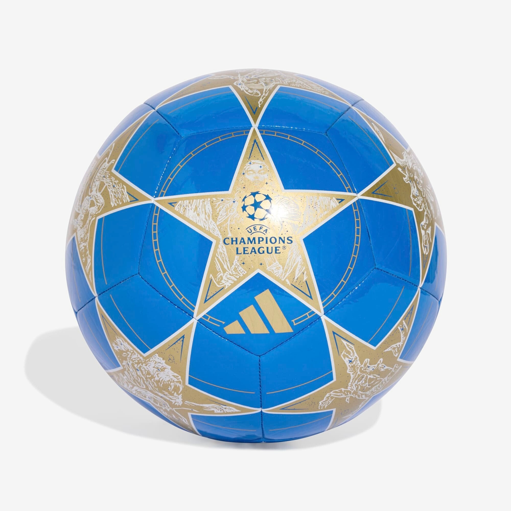 adidas UCL Club 25/26 League Stage Soccer Ball - White / Pantone / Matte Gold