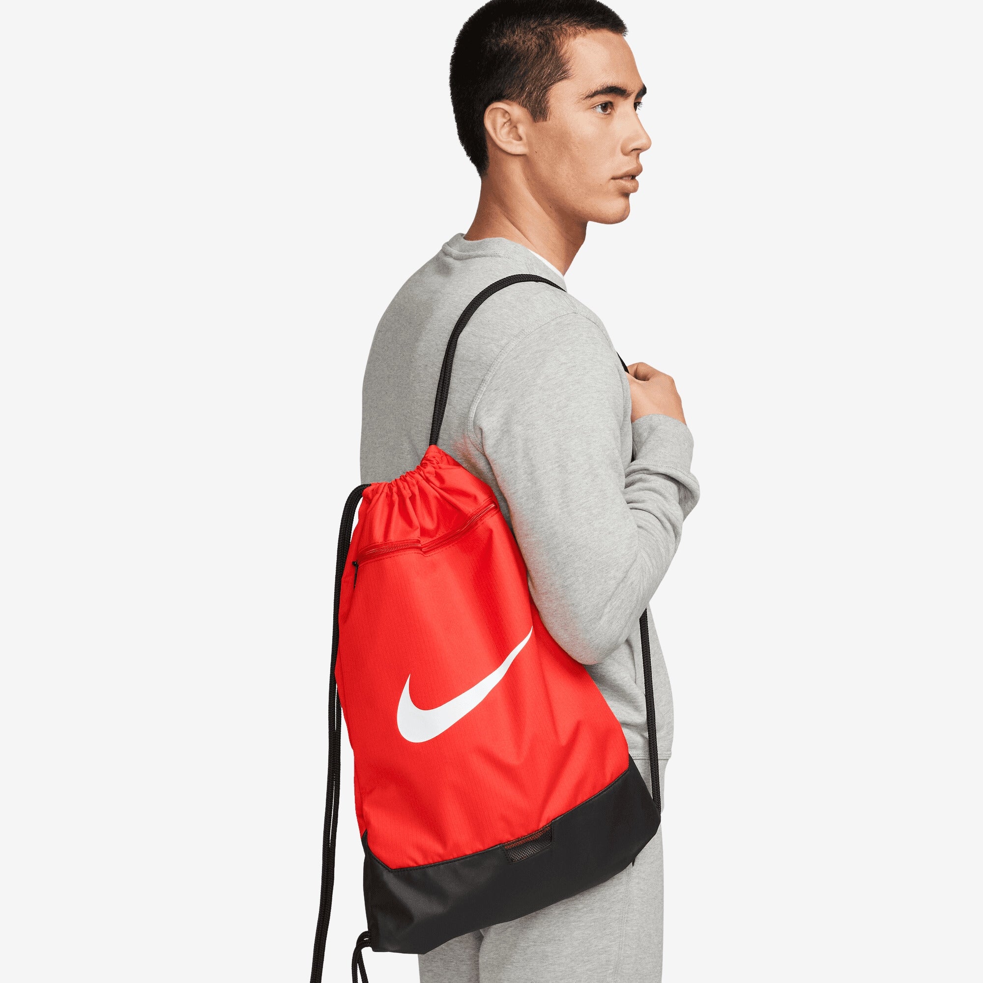 Nike Brasilia 9.5 Training Gym Sack (18L) - University Red/Black/White