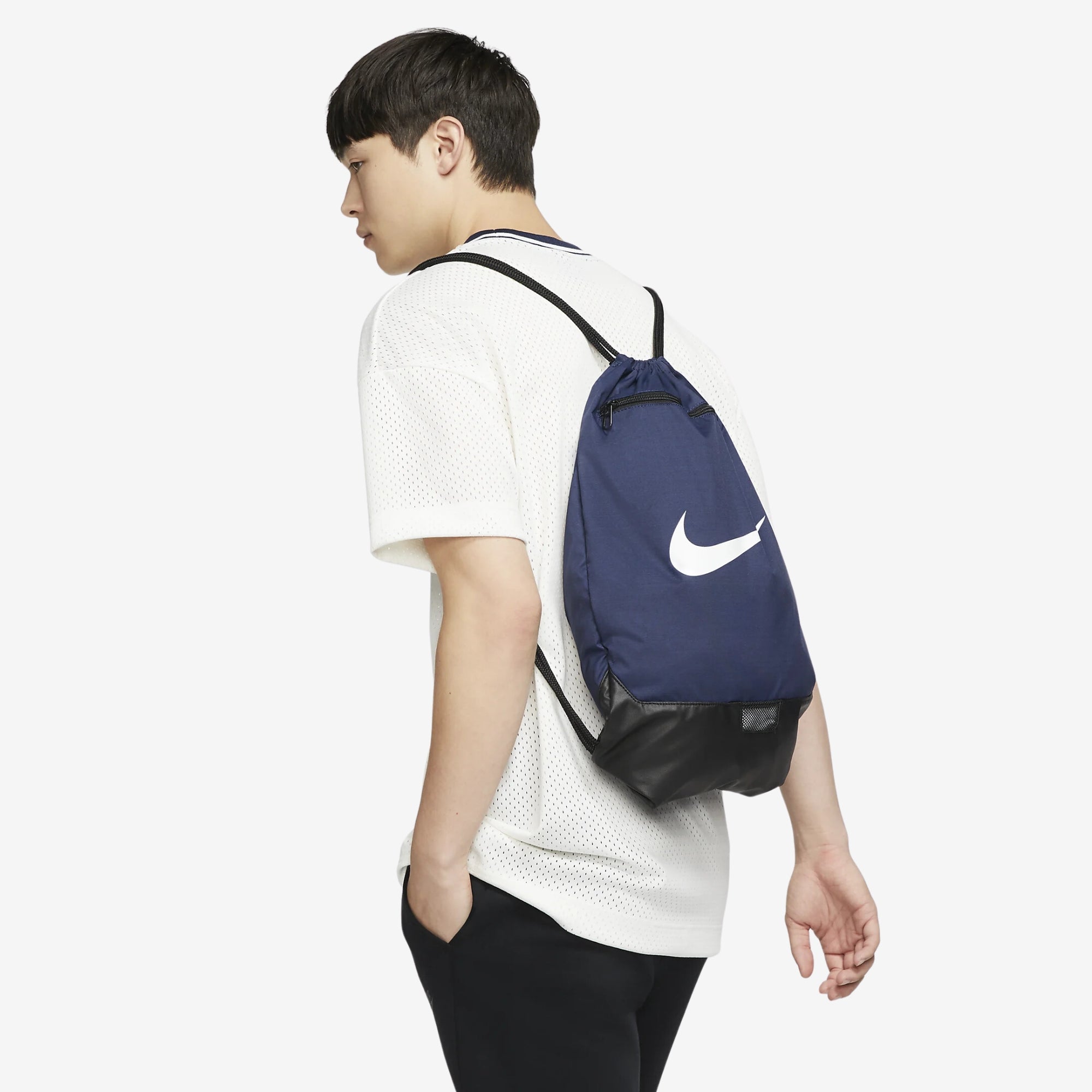 Nike Brasilia Training Gymsack - Midnight Navy/Black/White