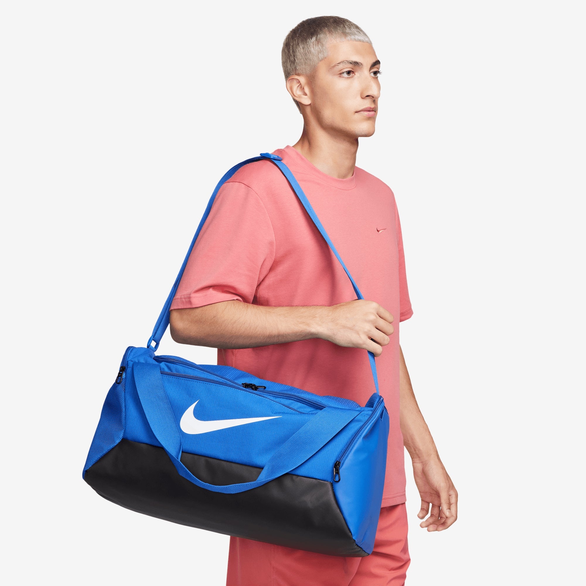 Nike Brasilia Training Duffel Bag (Small, 41L) - Game Royal/Black/White