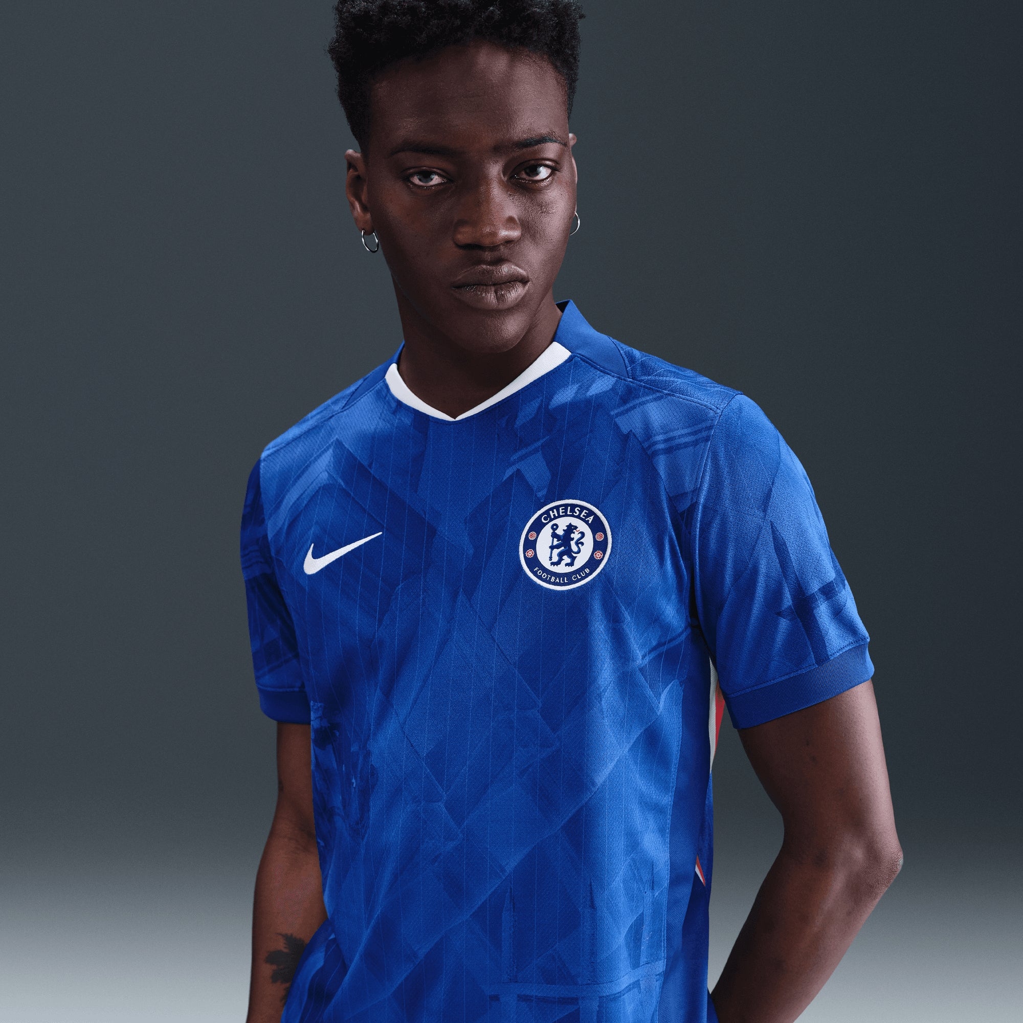 Nike Chelsea FC 2025/26 Stadium Home Men's Dri-FIT Soccer Replica Jersey - Rush Blue/White/Speed Red/White
