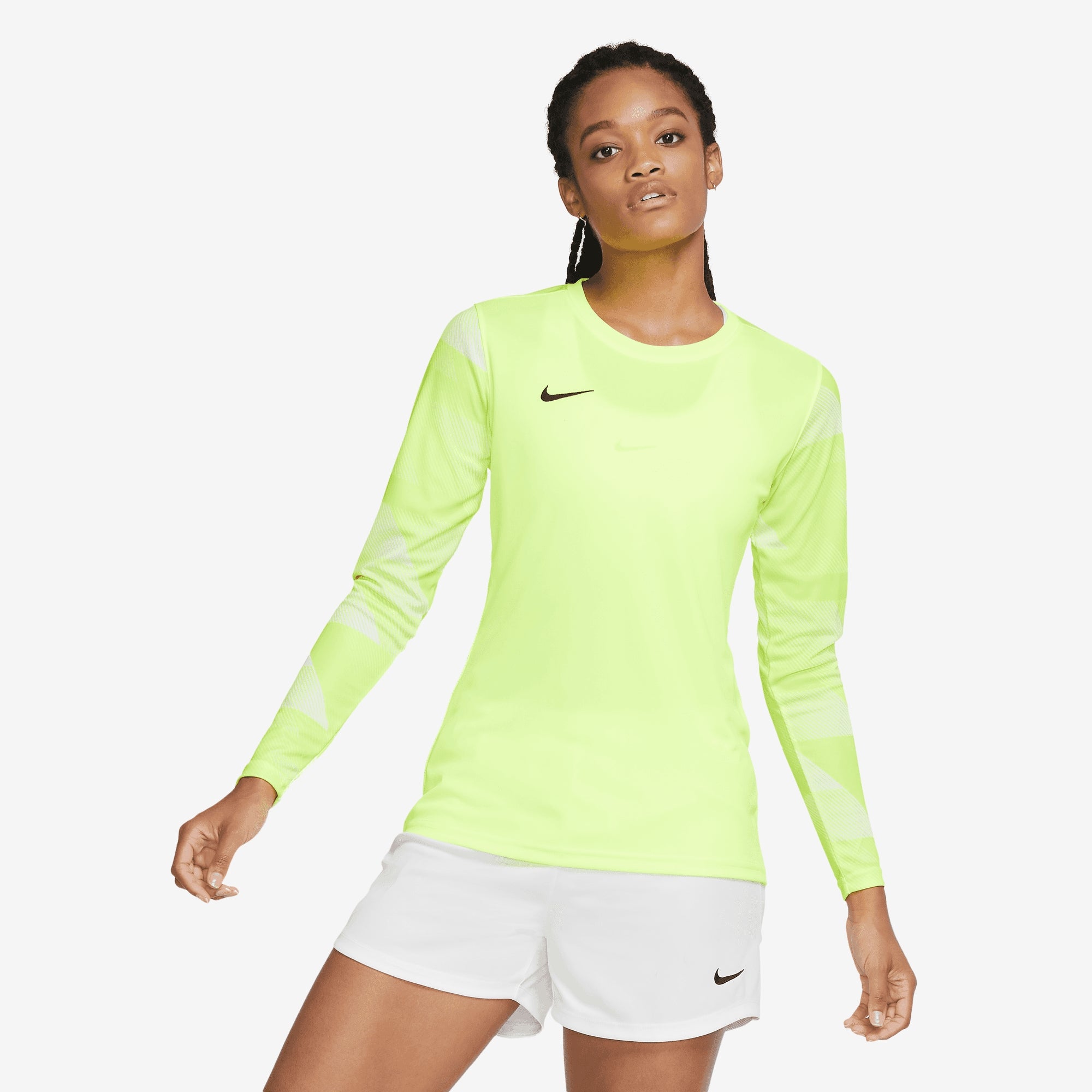 Nike Dri-FIT Park IV Goalkeeper Women's Soccer Jersey - Volt/White/Black