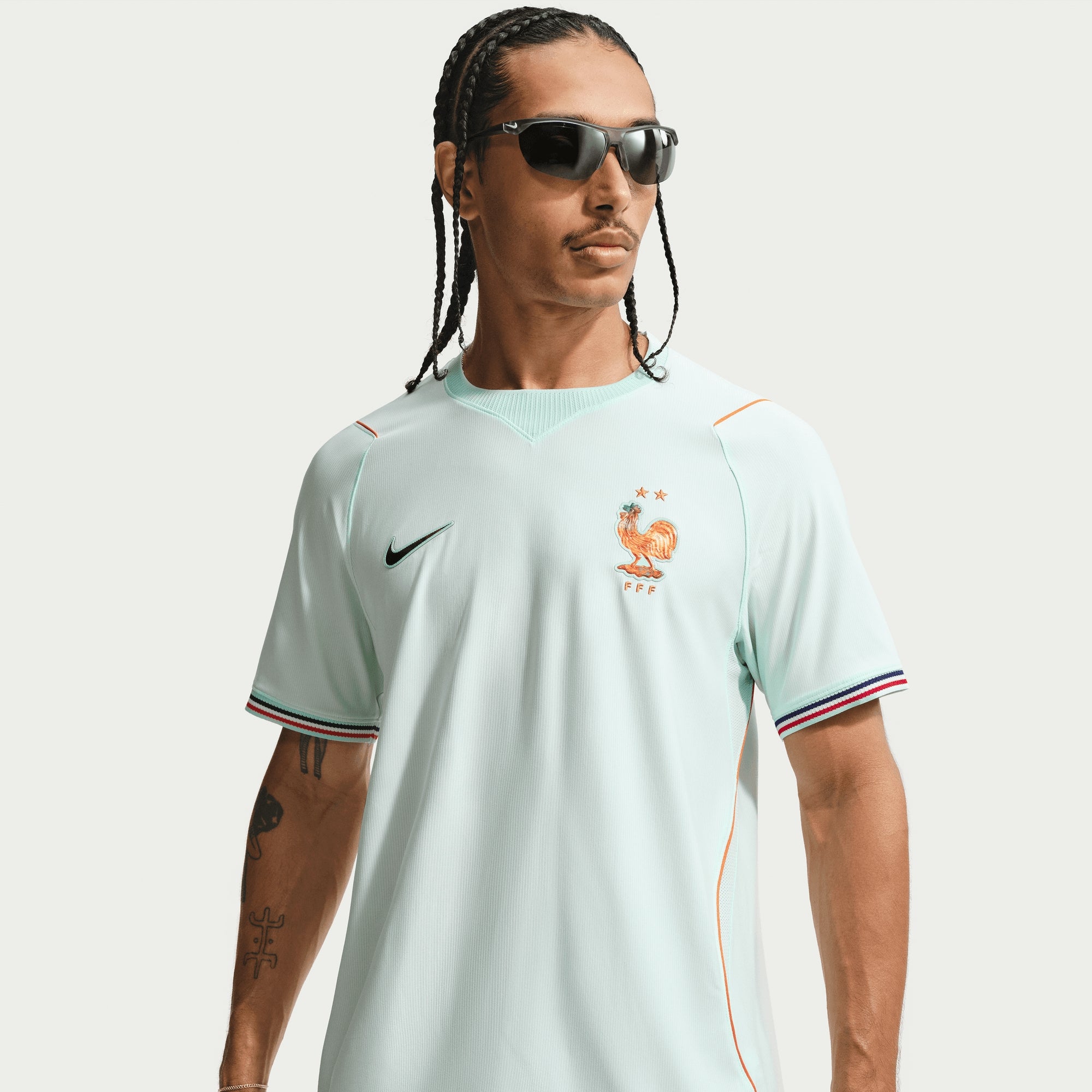 Nike France 2026 Stadium Away Men's Dri-FIT Soccer Replica Jersey - Igloo/Monarch/Monarch