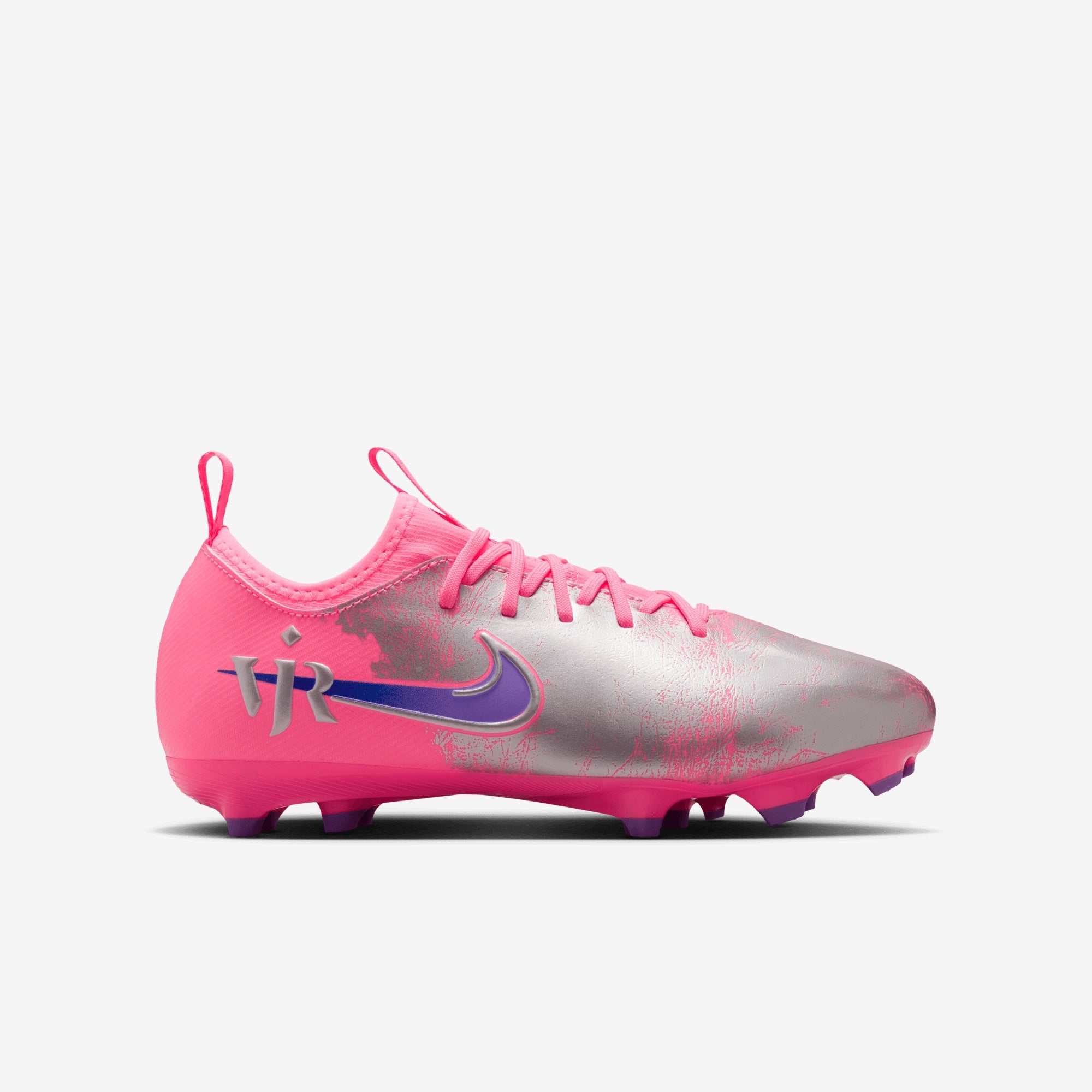 Nike Jr. Mercurial Vapor 16 Academy Vini Jr. Big Kids' Multi-Ground Low-Top Soccer Cleats - Sunset Pulse/Old Royal