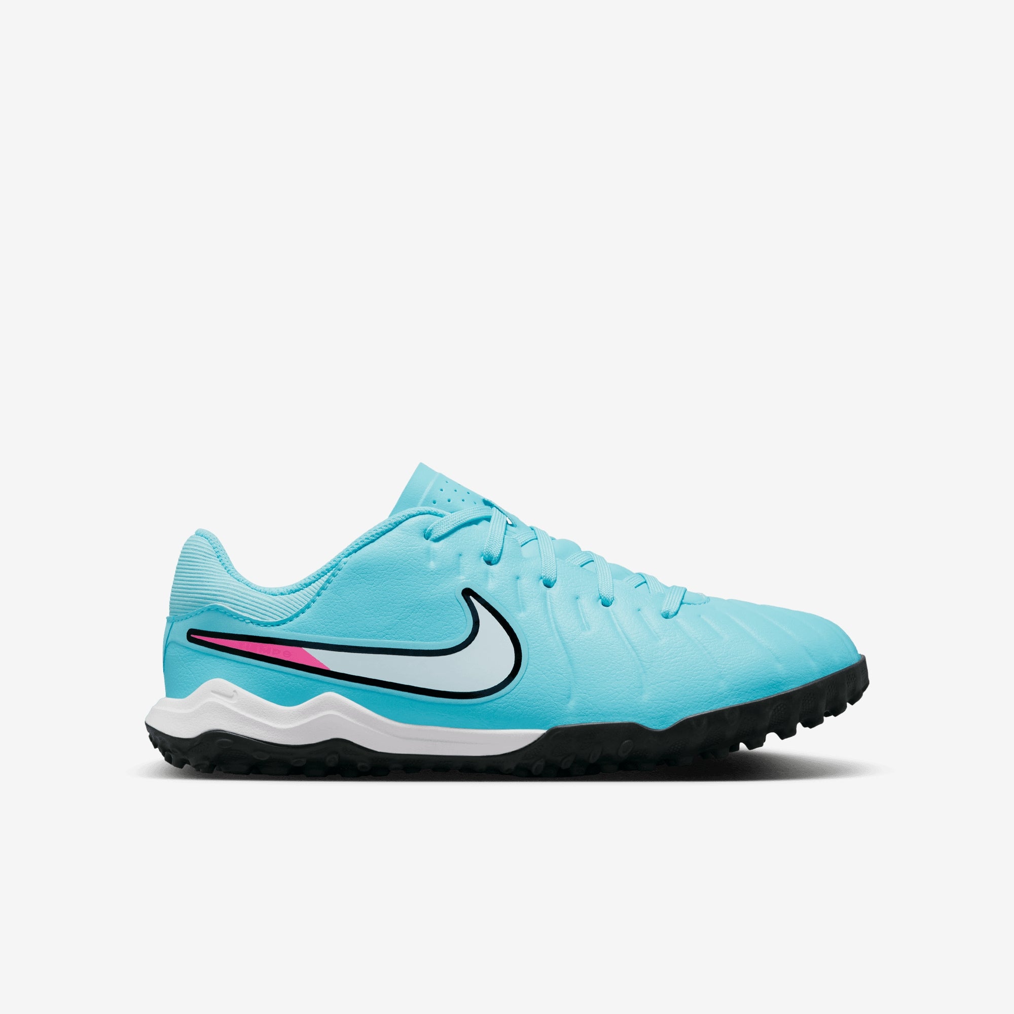 Nike Jr. Tiempo Legend 10 Academy Little/Big Kids' Turf Low-Top Soccer Shoes - Copa/White
