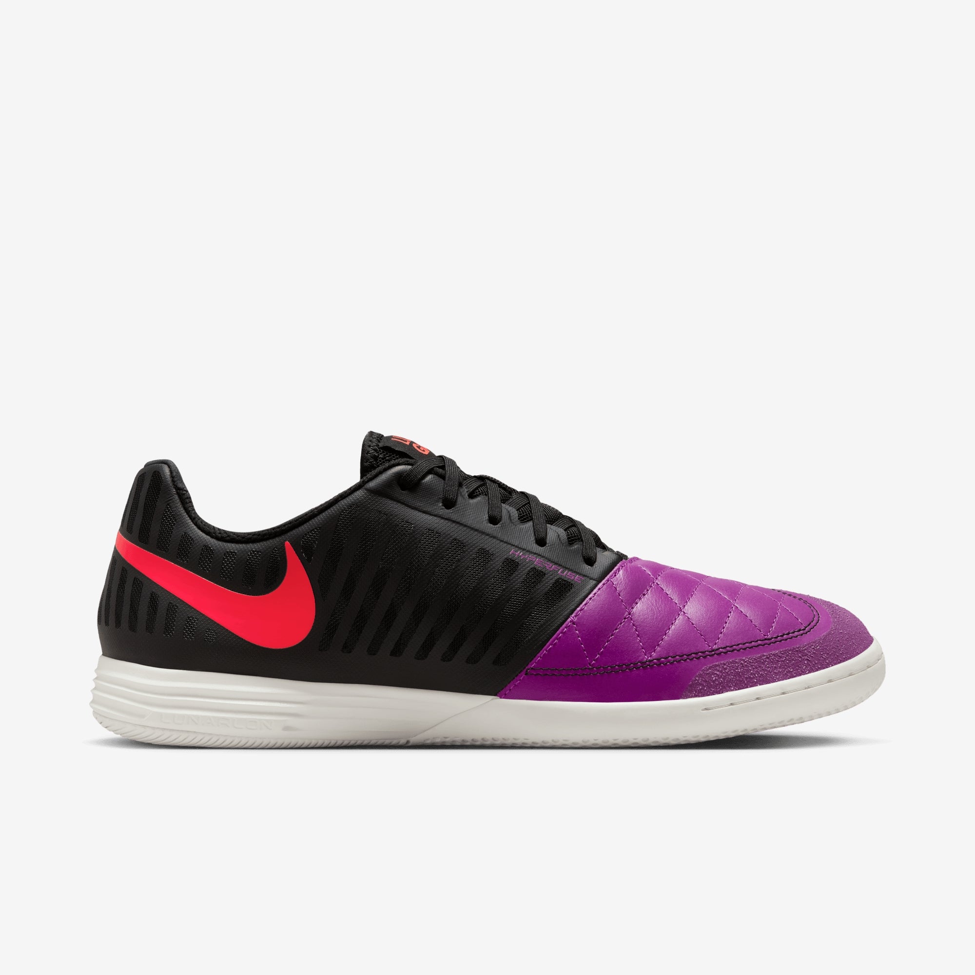 Nike Lunargato II Indoor/Court Low-Top Soccer Shoes - Bold Berry/Bright Crimson