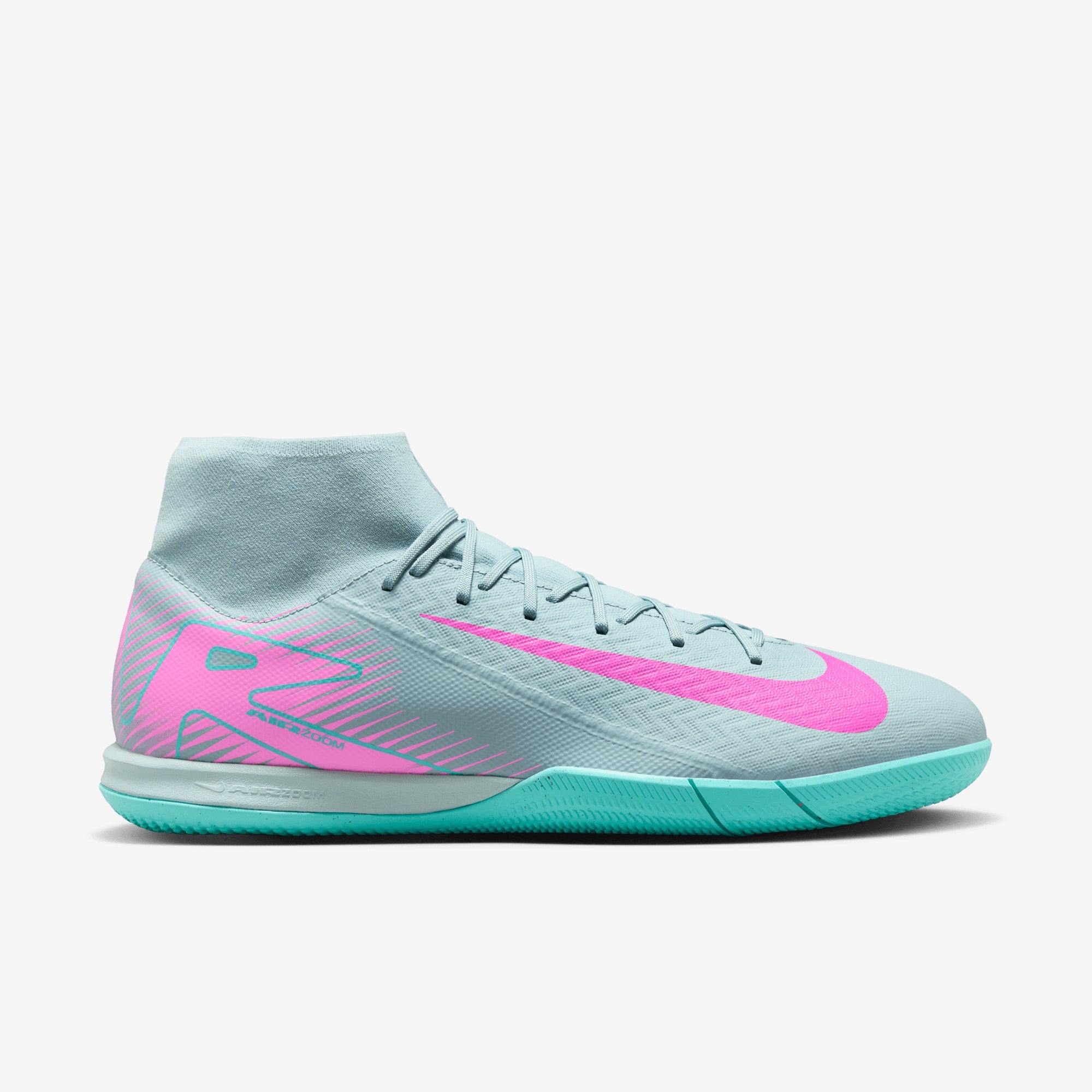 Nike Mercurial Superfly 10 Academy IC High-Top Soccer Shoes - Ocean Cube/Pink Blast