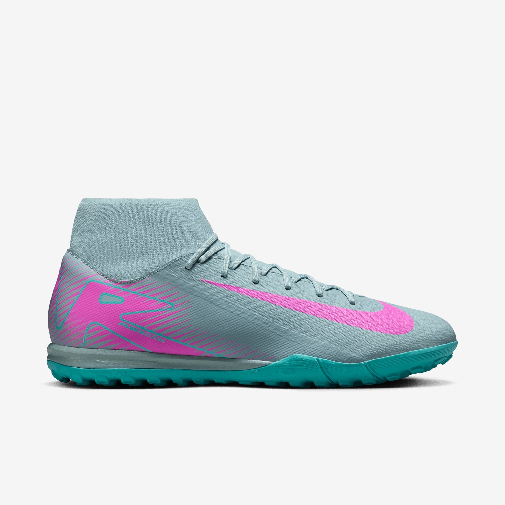 Nike Mercurial Superfly 10 Academy TF High-Top Soccer Shoes - Ocean Cube/Pink Blast