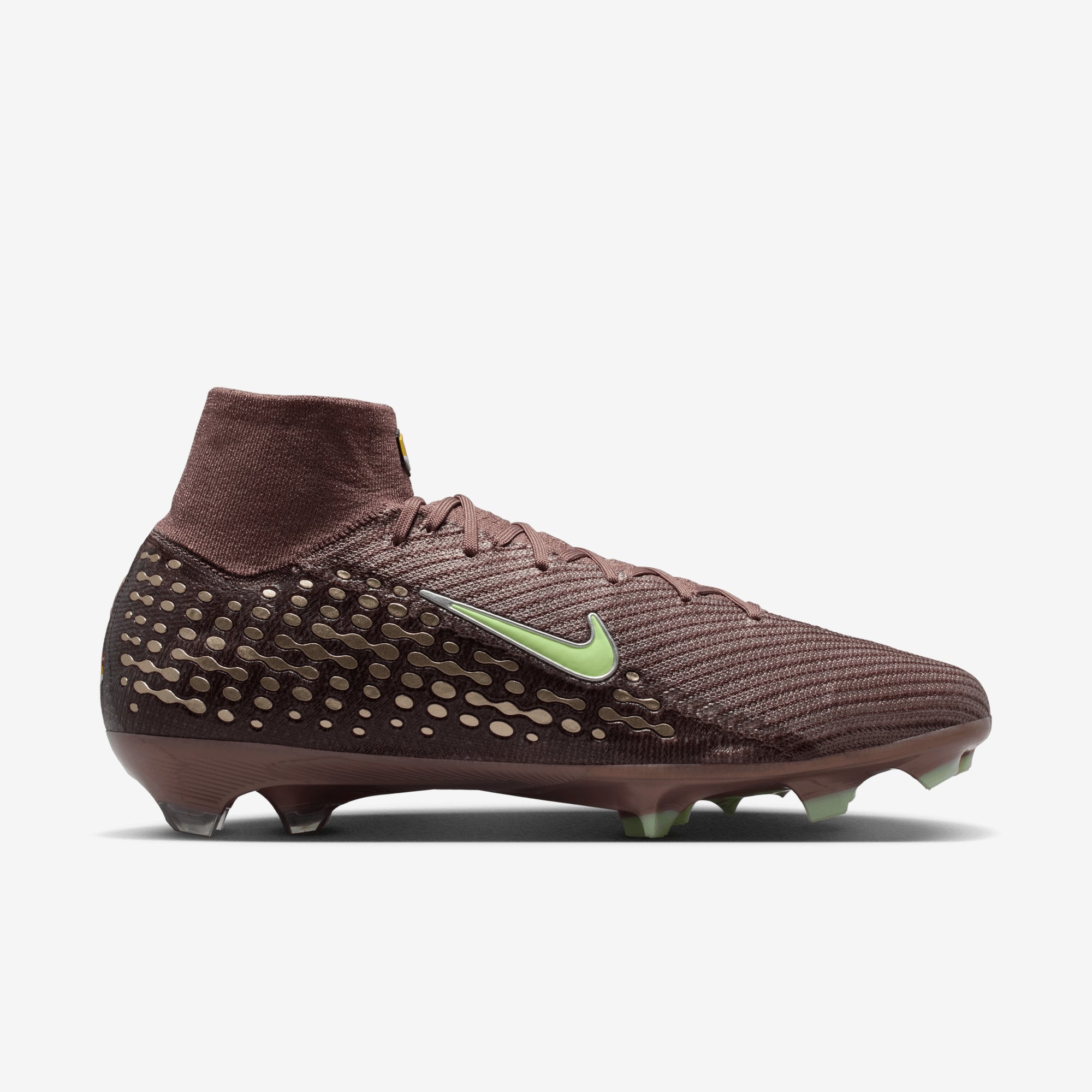 Nike Mercurial Superfly 10 Elite Kylian Mbappé Firm-Ground High-Top Soccer Cleats - Plum Eclipse/Metallic Silver