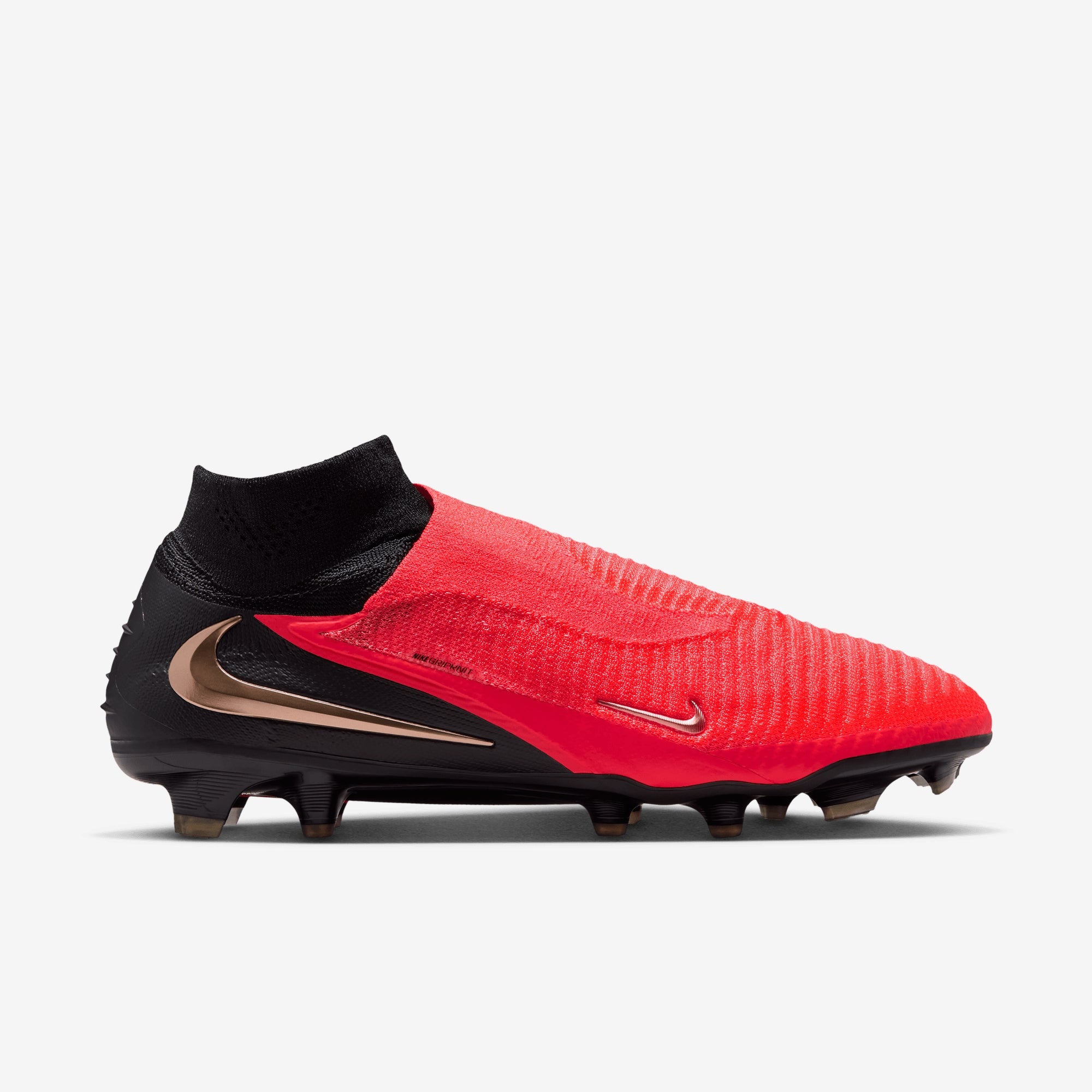 Nike Phantom 6 High Elite Firm-Ground Soccer Cleats - Bright Crimson/Blur-Black