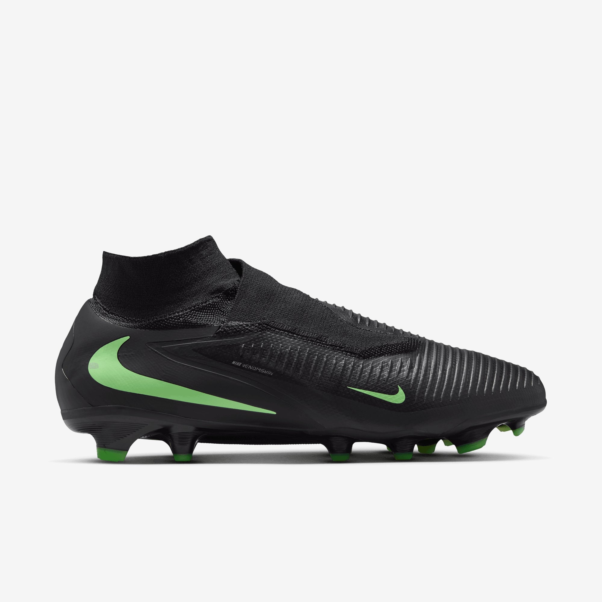 Nike Phantom 6 High Pro Firm-Ground Soccer Cleats - Black/Illusion Green-Black