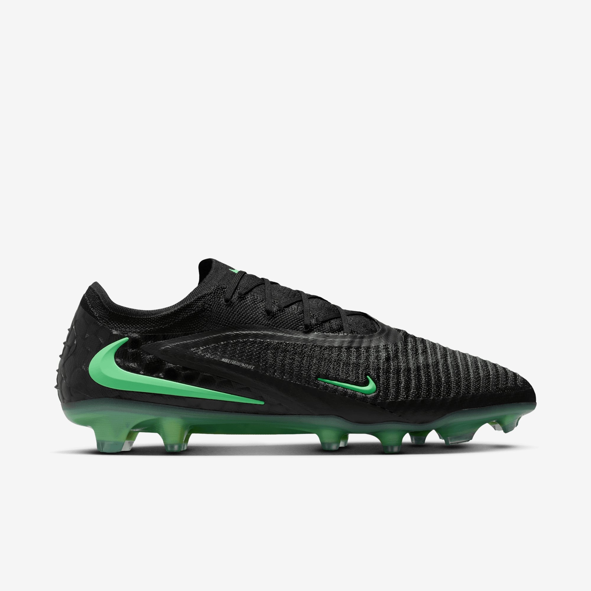Nike Phantom 6 Low Elite Firm-Ground Soccer Cleats - Black/Illusion Green-Black