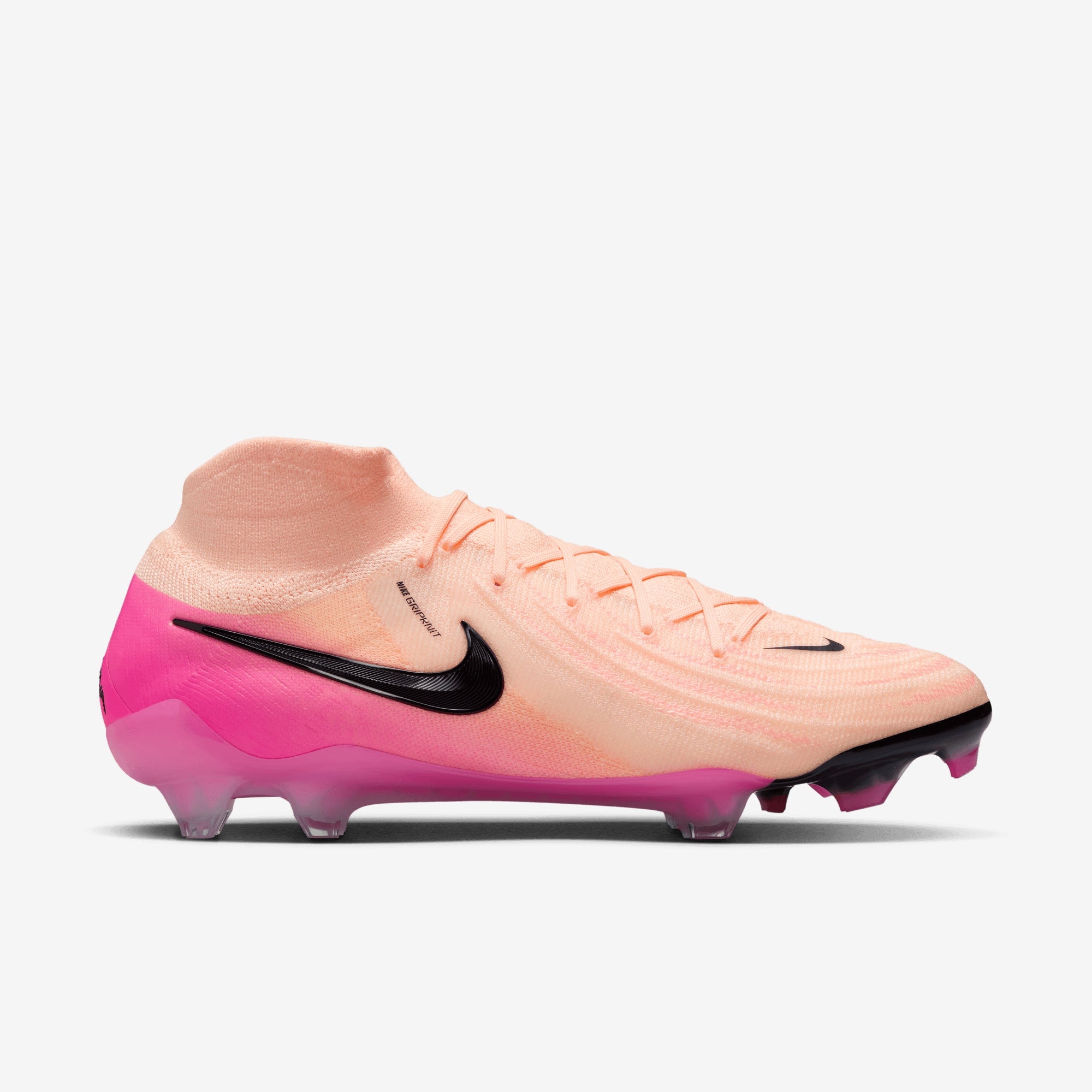 Nike Phantom Luna 2 Elite FG High-Top Soccer Cleats - Crimson Tint/Black-Pink Blast
