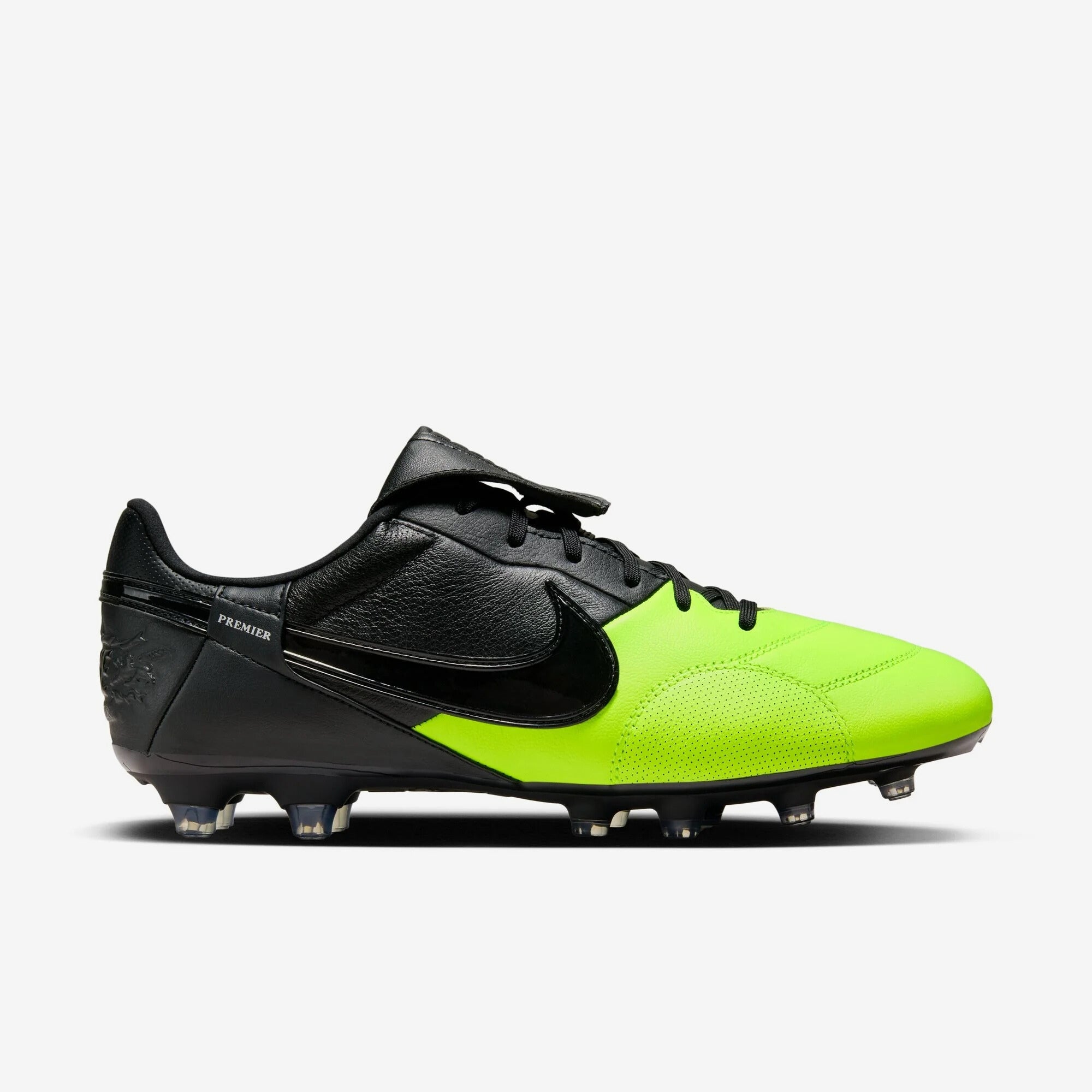 Nike Premier 3 Firm-Ground Low-Top Soccer Cleats - Black/Black/Volt