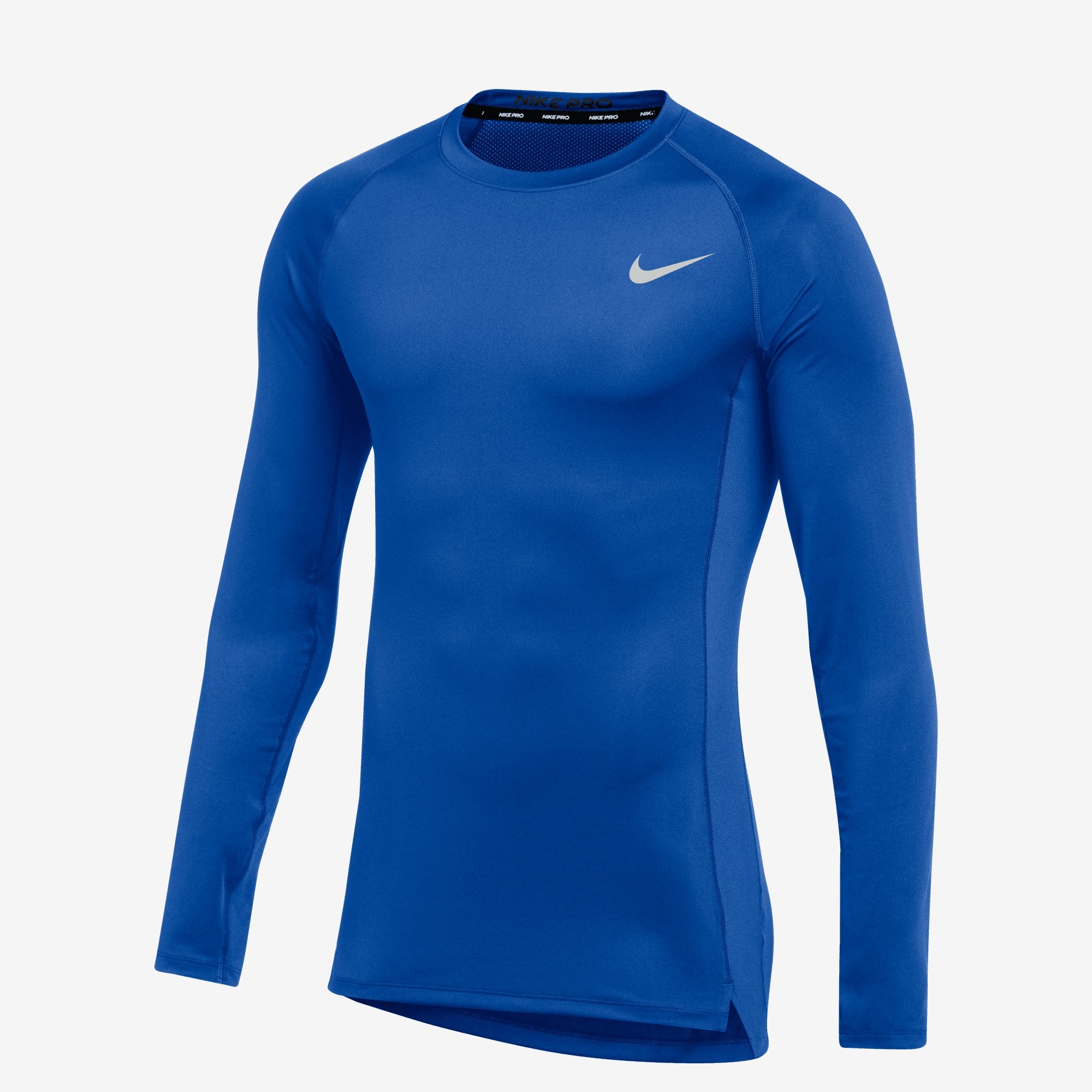 Nike Pro Men's Long-Sleeve Top - Game Royal/White