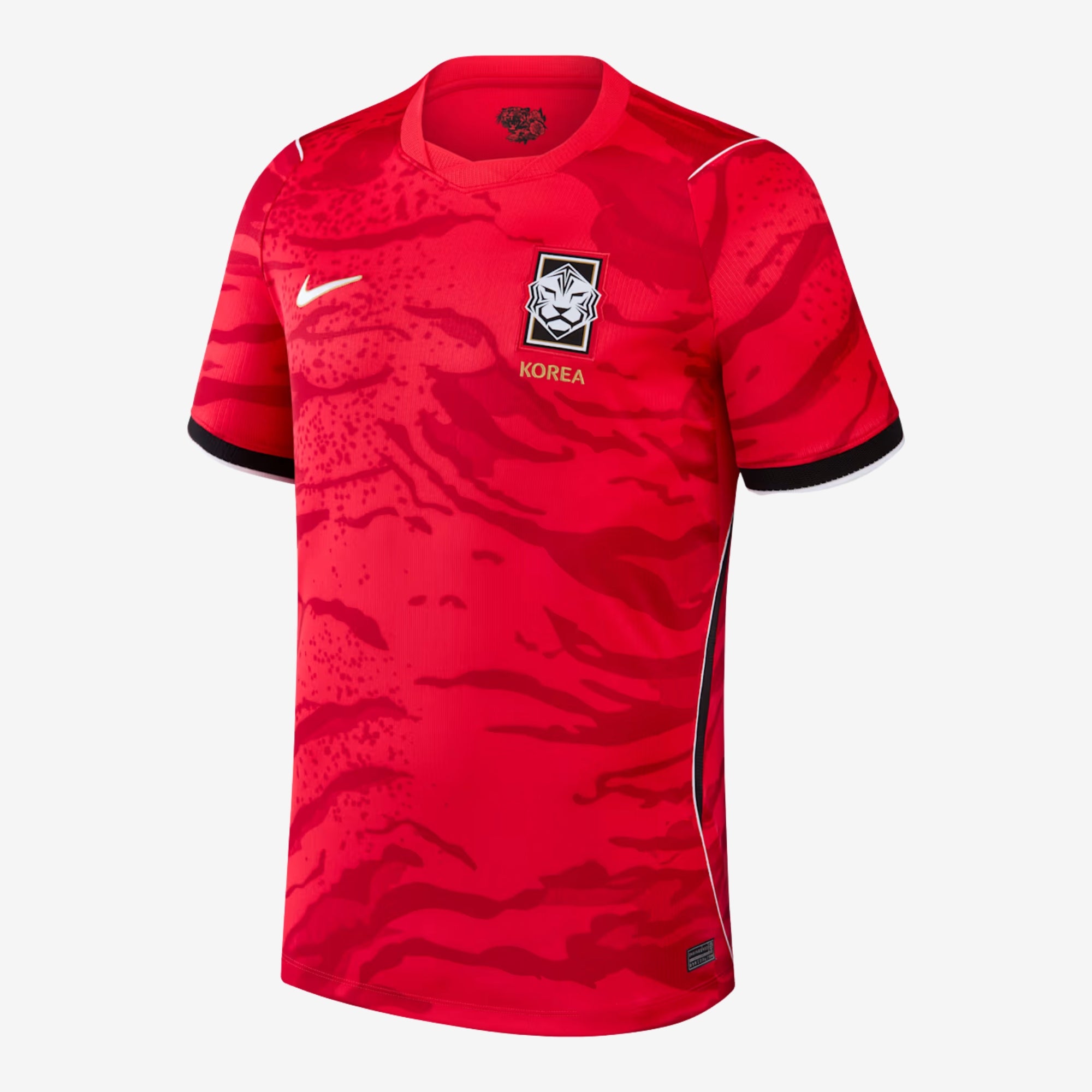 Nike South Korea National Team 2026 Stadium Home Men's Dri-FIT Soccer Jersey - Global Red/Black/White/Club Gold